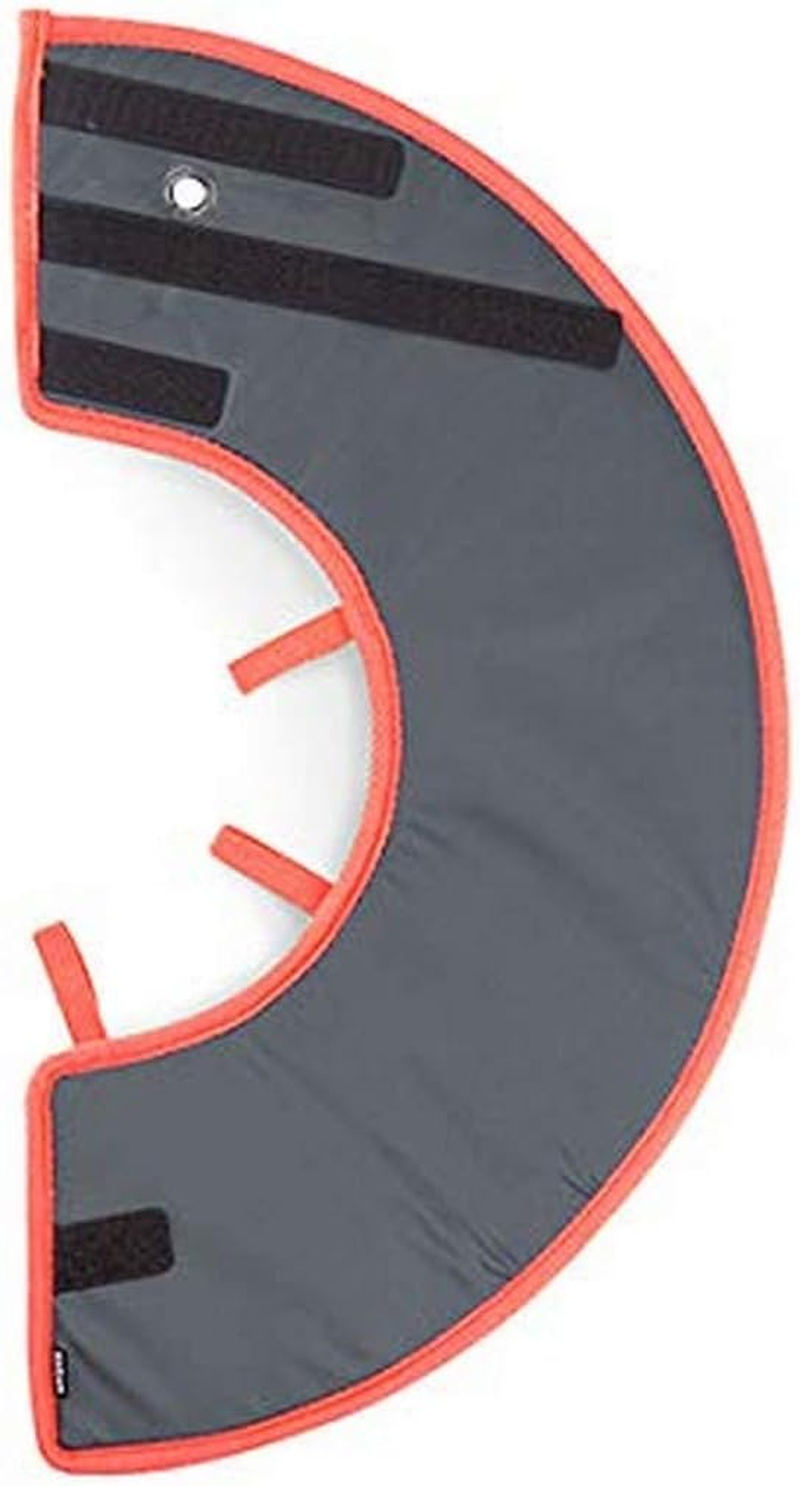 Kazoo Recovery Collar, Grey/Orange, Medium