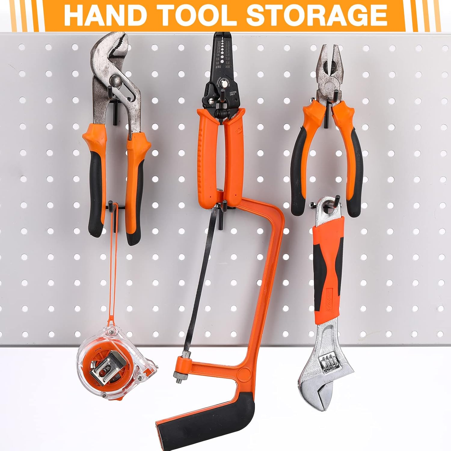 Shimeyao 100 Black Stainless Steel Pegboard Hooks (6 Inch) for 1/8 and 1/4 Pegboard, Garage Storage Organizer image number 2