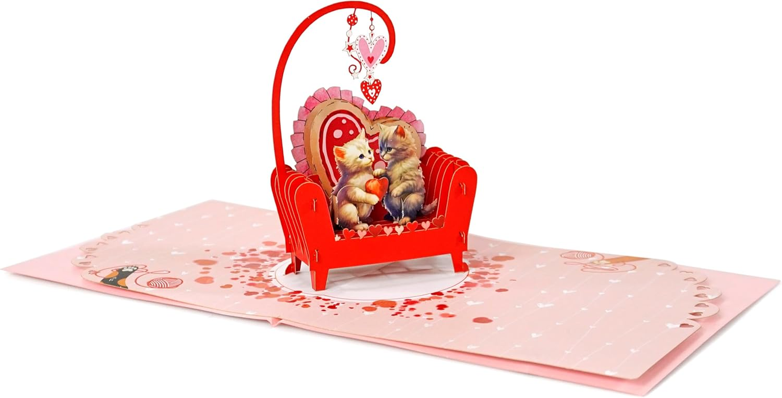CUTPOPUP Cat Couple, Valentines Day Card Pop Up, Anniversary Card, 3D Popup Greeting Love Card (Cat Couple) AN151AU1520 image number 5