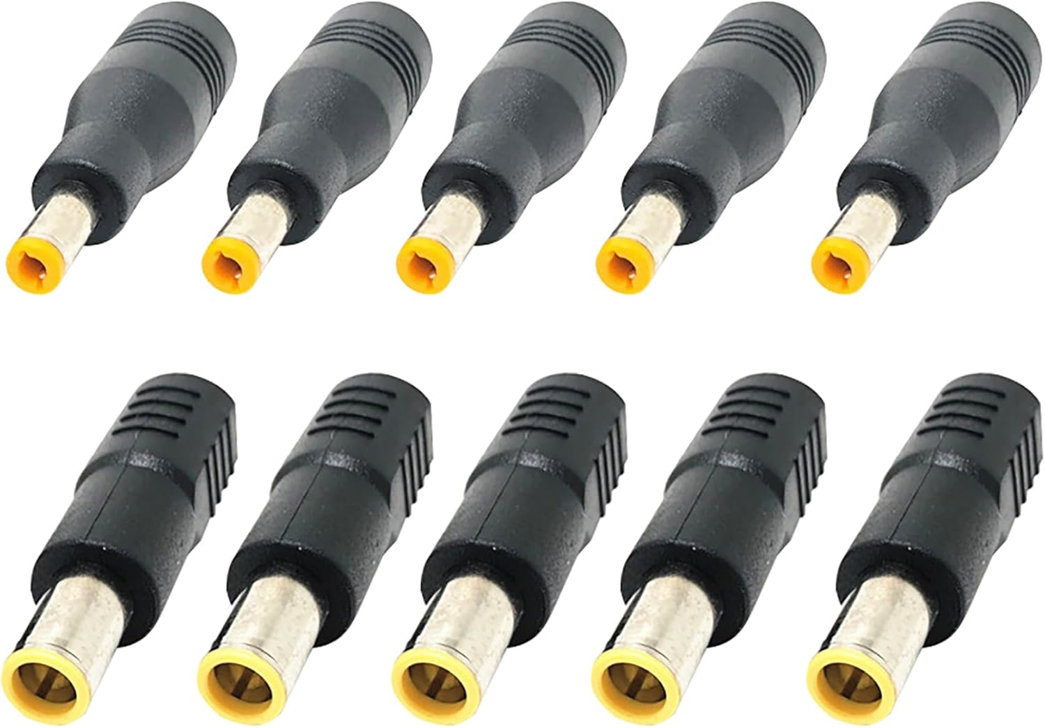Tunghey 10-Pack Power Plug Adapter - 5 DC 8Mm Male to 5.5Mm X 2.1Mm Female and 5 DC 5.5Mm X 2.1Mm Male to 8Mm Female Connectors image number 4