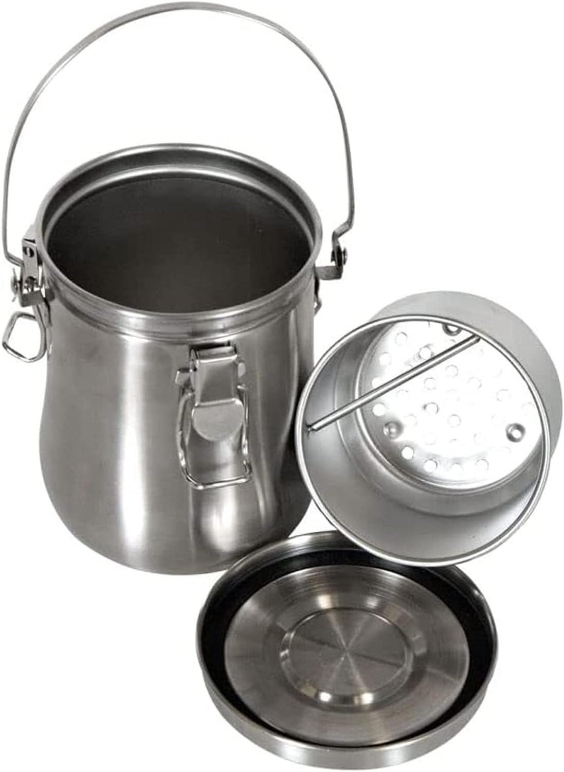 Paint Brush Washer, Stainless Steel Artist Oil Paint Brush Washer, with Lid and Filter Screen for Oil Painting, Airtight Brushs Cleaner for Painting image number 1