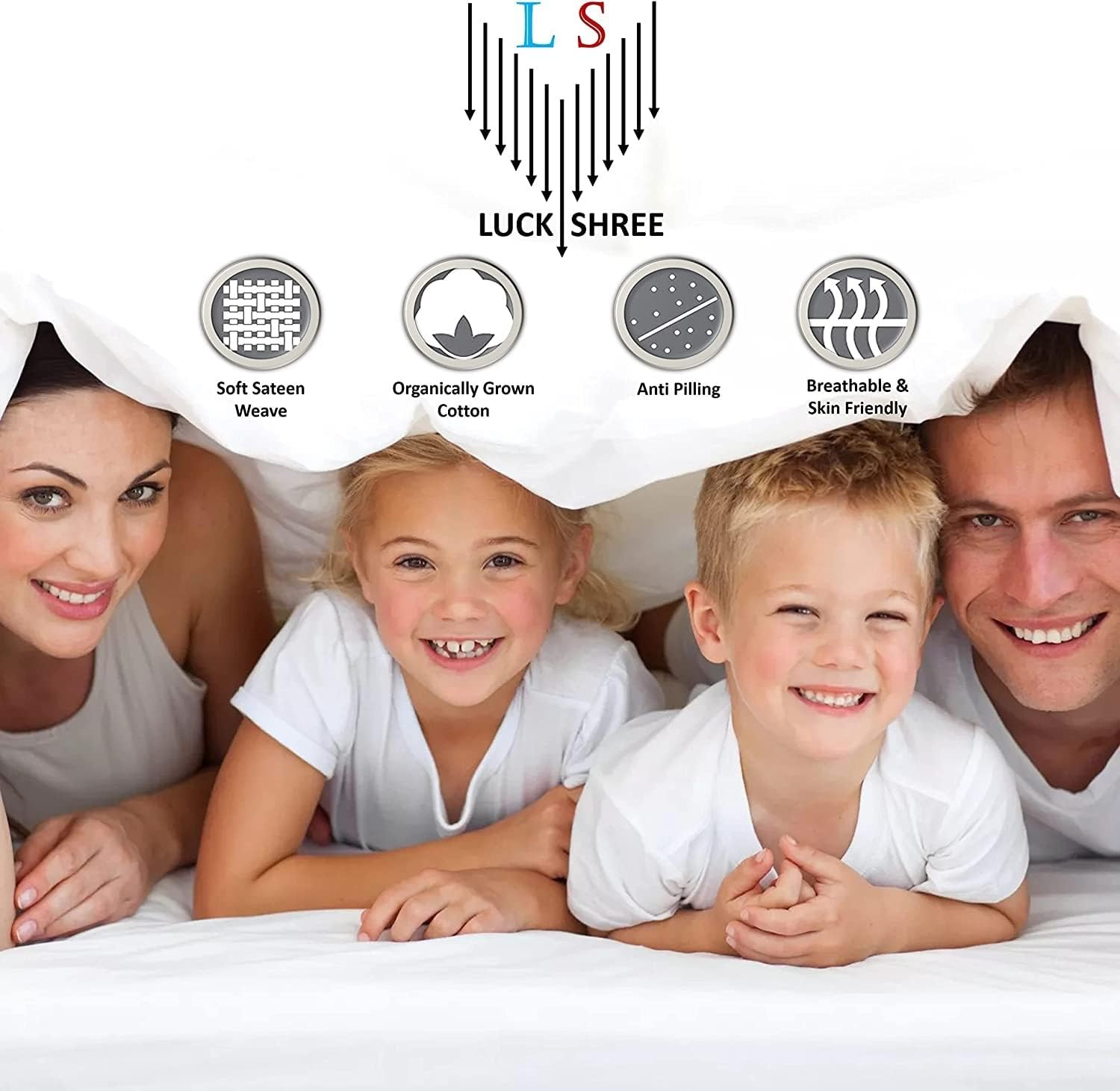 California King Sheet Set 1000 Thread Count Softest 100% Egyptian Cotton, 4-Piece [Flat, Fitted, Pillowcase] 1000-TC Hotel Quality Bedding, 16'' Deep Pockets, Sateen Weave - Striped Light Blue image number 3