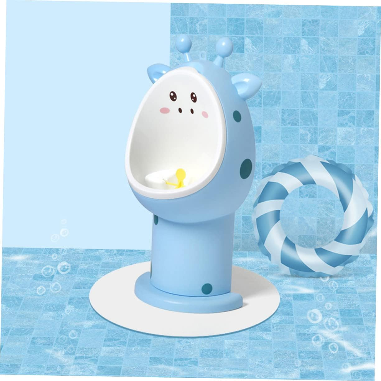 Generic Toddler Boys Urinal Standing Potty Training Toilet with Adjustable Height and Pinwheel Aim Assistant for Easy Cleaning image number 6