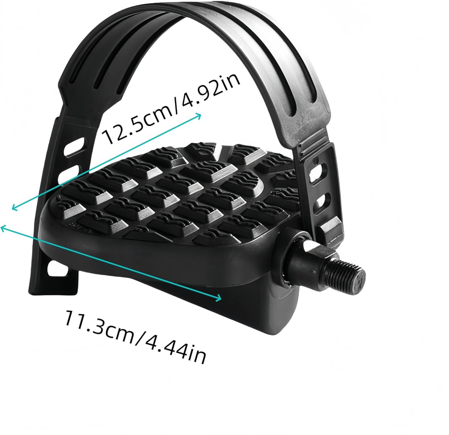 Replacement Exercise Bike Pedals, Heavy-Duty Stationary Spin Cycling Pedals with Durable PVC Straps,9/16 Spindle Bicycle Pedal, for Indoor Stationary Bike, Spin Bike, Recumbent, Exerciser Bicycle