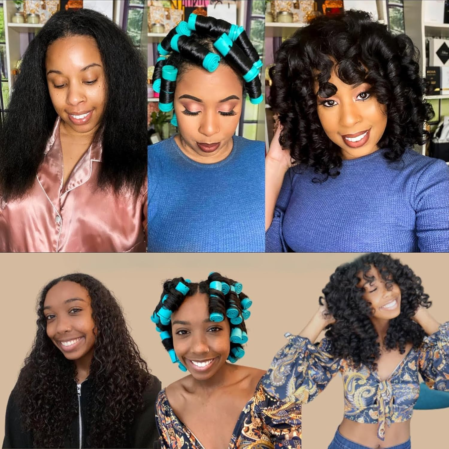 YOROSTAR 20Pcs Green Plastic Cold Wave Rods Set for Natural Hair Hair Rollers for Long Short Hair DIY Hairdressing Tools image number 6