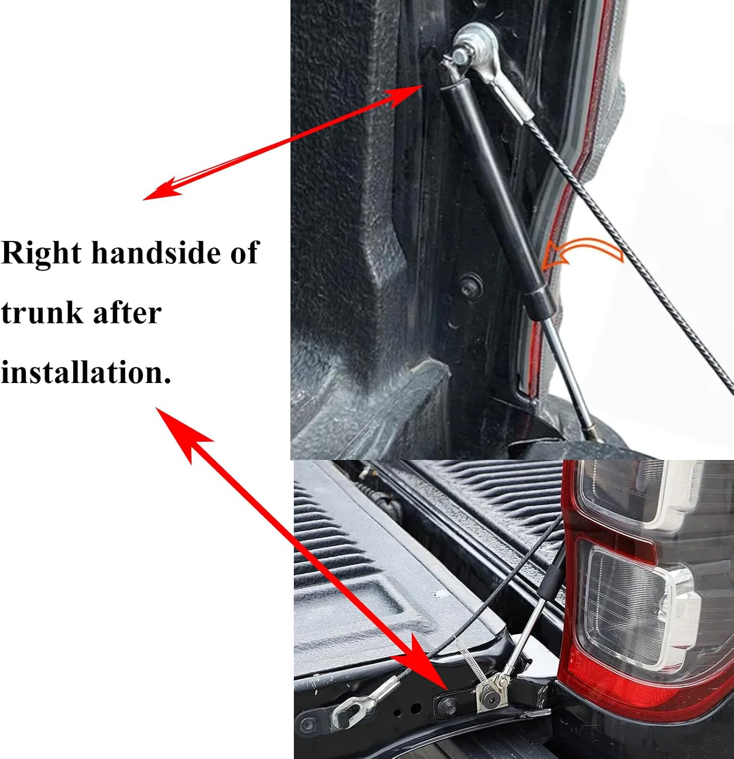 2 Tailgate Boot Gas Struts Slow down Kit Fit for Ford Ranger Px,Fit for Mazda up UR BT50 2012 2013 2014 2015 2016 2017 2018 PB Rear Trunk Lid image number 2