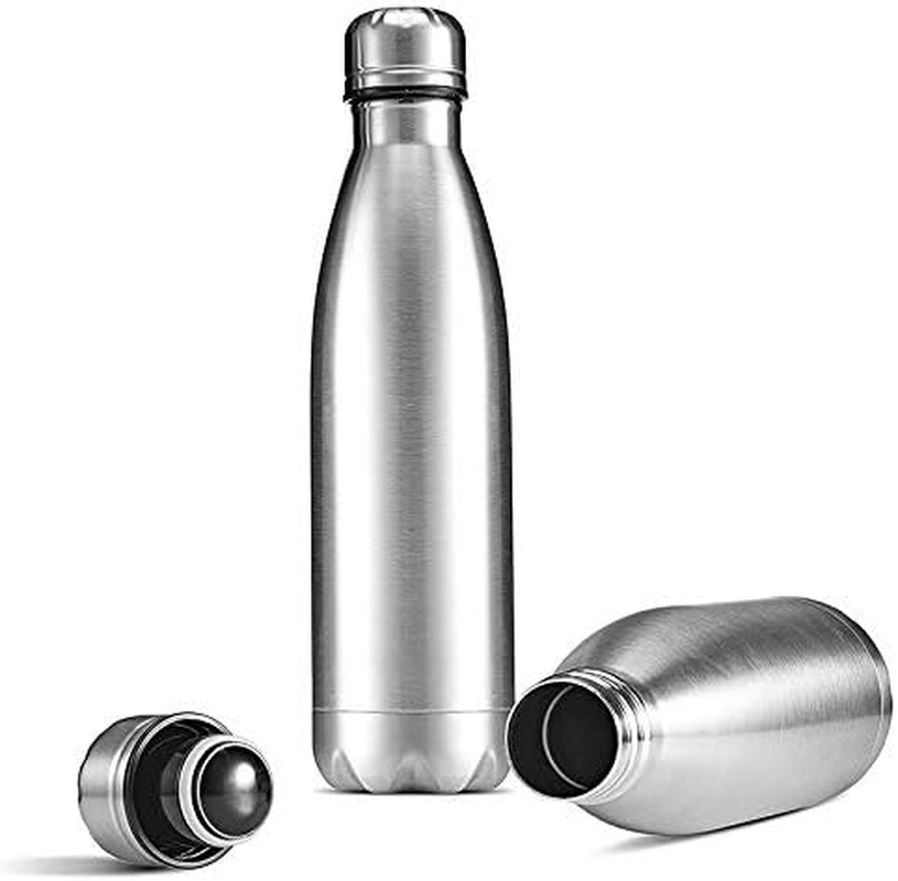 Gteller Double Wall 18/8 Stainless Steel Vacuum Cola Shape Bottle, Narrow Mouth Thermo Flask Keeping Warm and Cold 350Ml 500Ml 750Ml 1000Ml (1L) image number 4