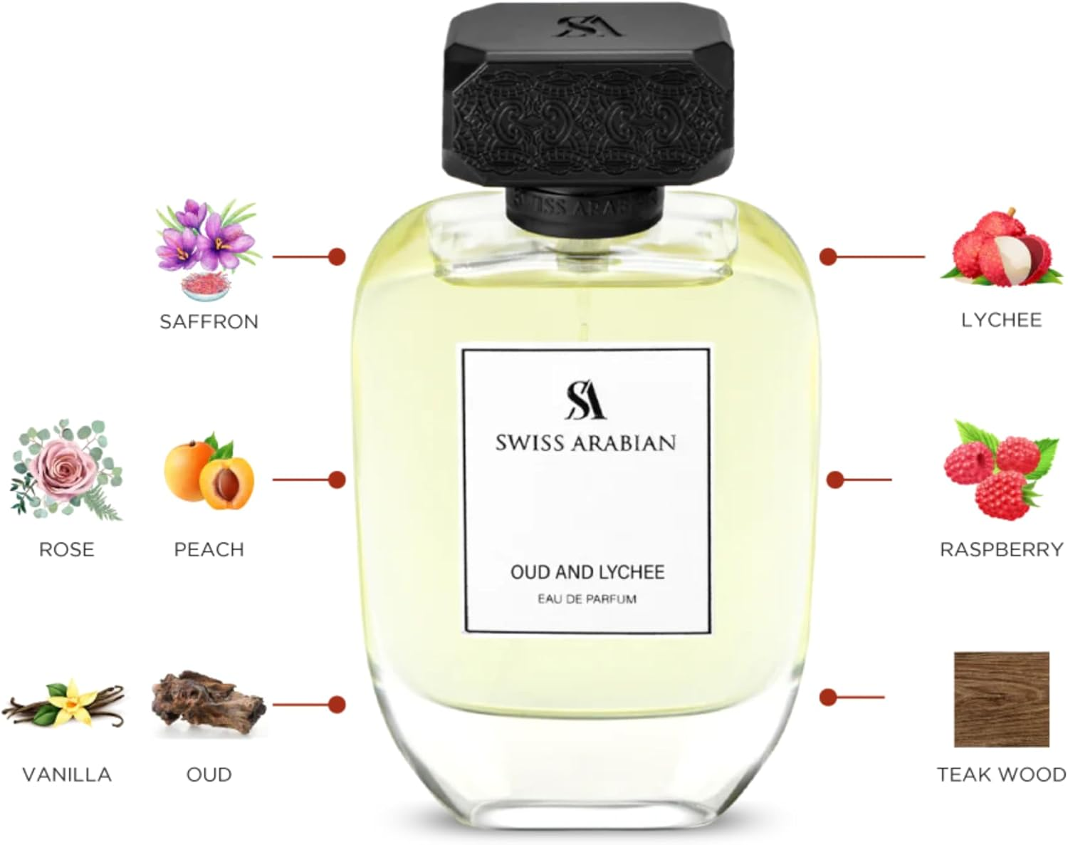 Oud and Lychee by Swiss Arabian for Unisex - 3.4 Oz EDP Spray image number 1