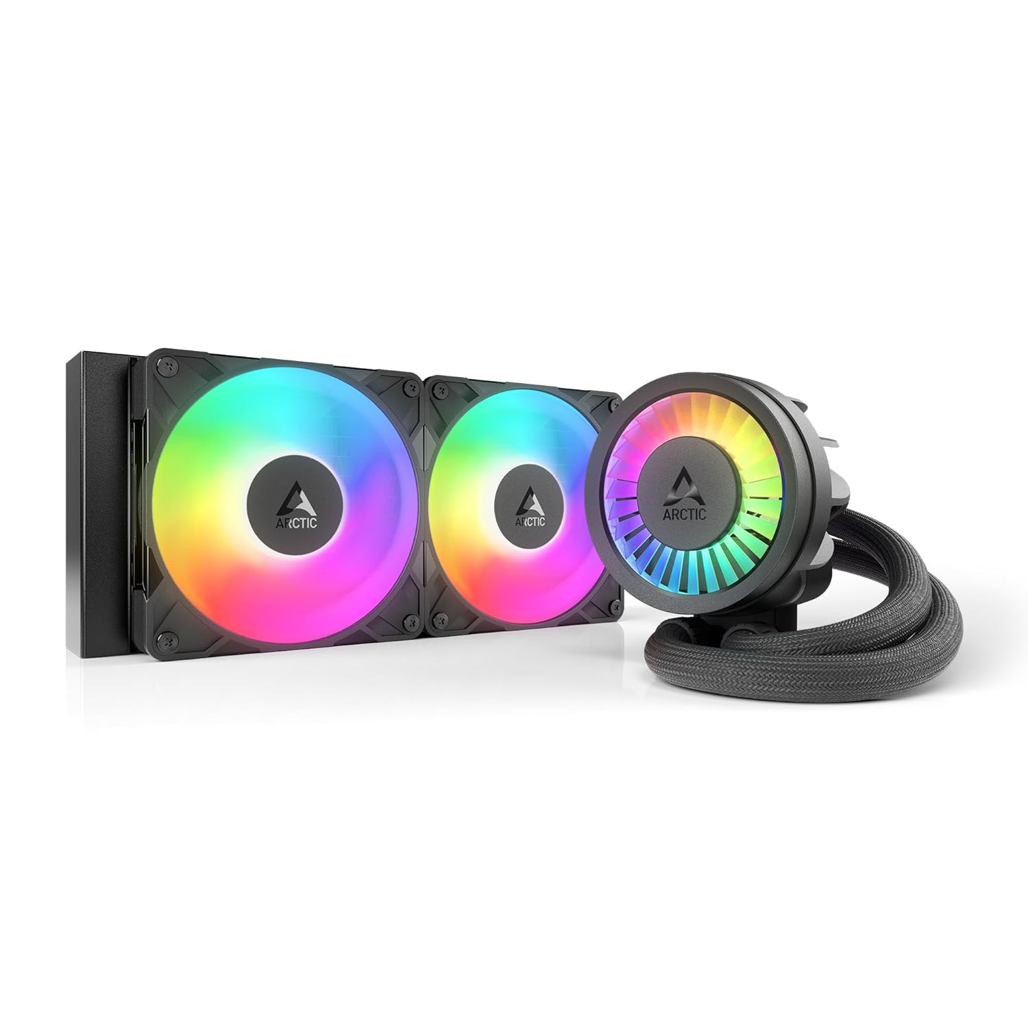 ARCTIC Liquid Freezer III Pro 240 A-RGB - 240 Mm AIO CPU Cooler, Water Cooling, 38 Mm Radiator, PWM Pump, VRM Fan, AMD AM5/AM4, Intel LGA1851/1700 Contact Frame - Black image number 4