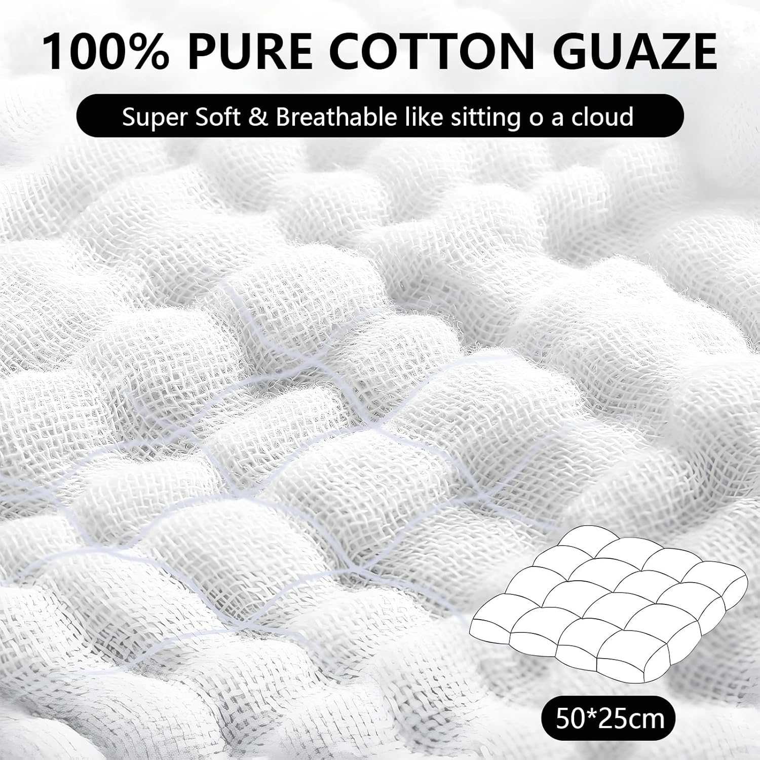 6 Pack Muslin Burp Cloths for Baby 100% Cotton Large 20''X10',6-Layer Thickened Baby Burp Cloths,For Newborn Boys & Girls (Blue) image number 4