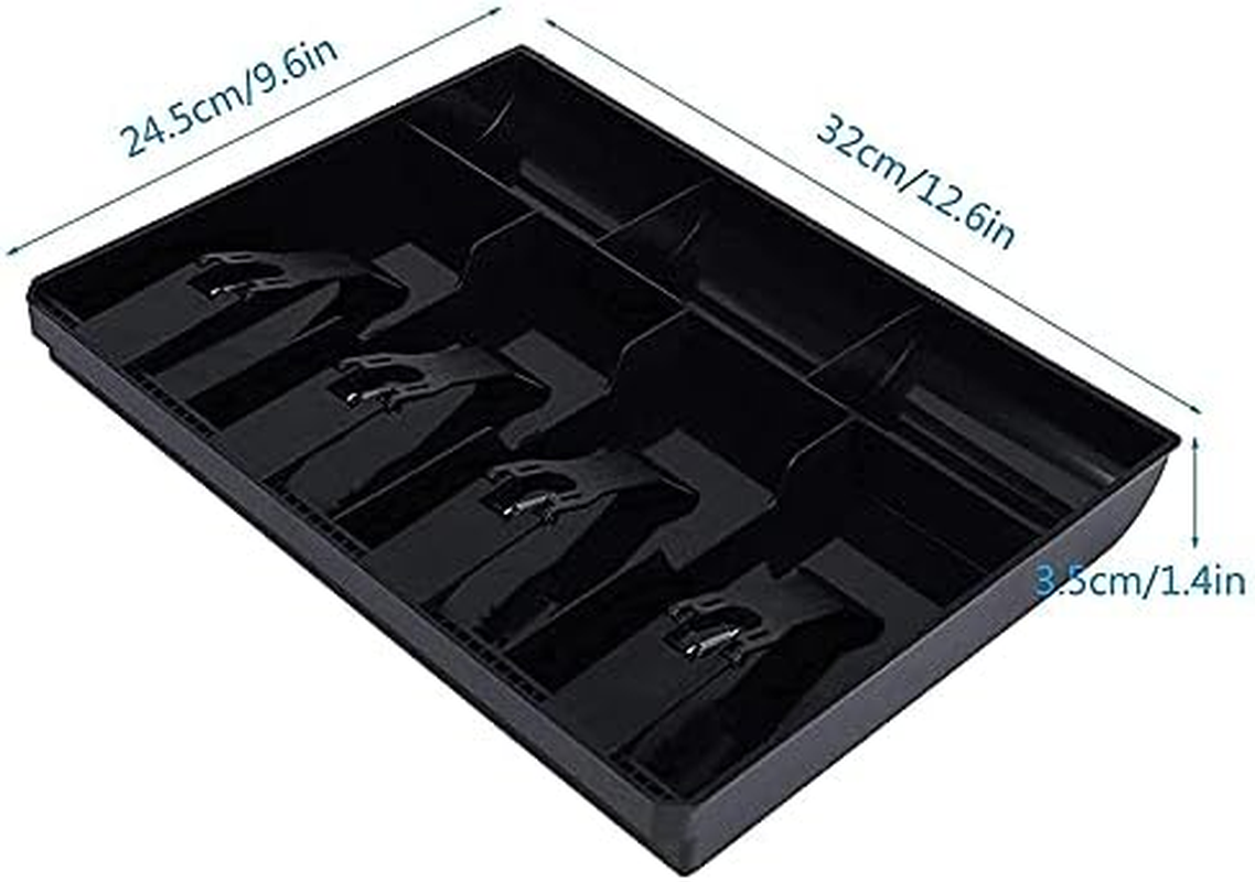 Cash Register Drawer - Tray Replacement 4 Bill/3 Coin Cash Register Insert Tray,12.6 X 9.6 X 1.4Inch image number 5