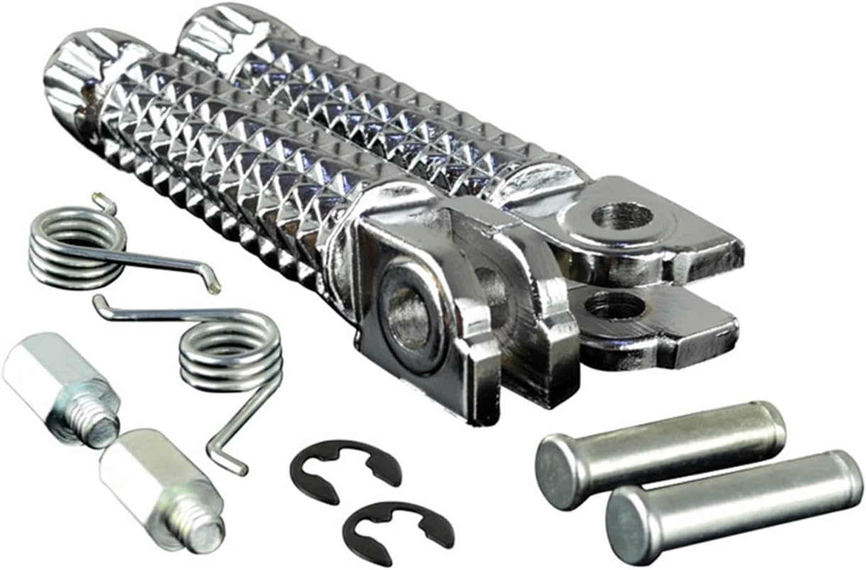 Motorcycle Parts Front Footrest Foot Pegs Pedals Compatible with YZFR1 1998-2012 YZFR6 YZFR1M YZF R1 R6 MT-01 MT-03 MT-07 MT-09