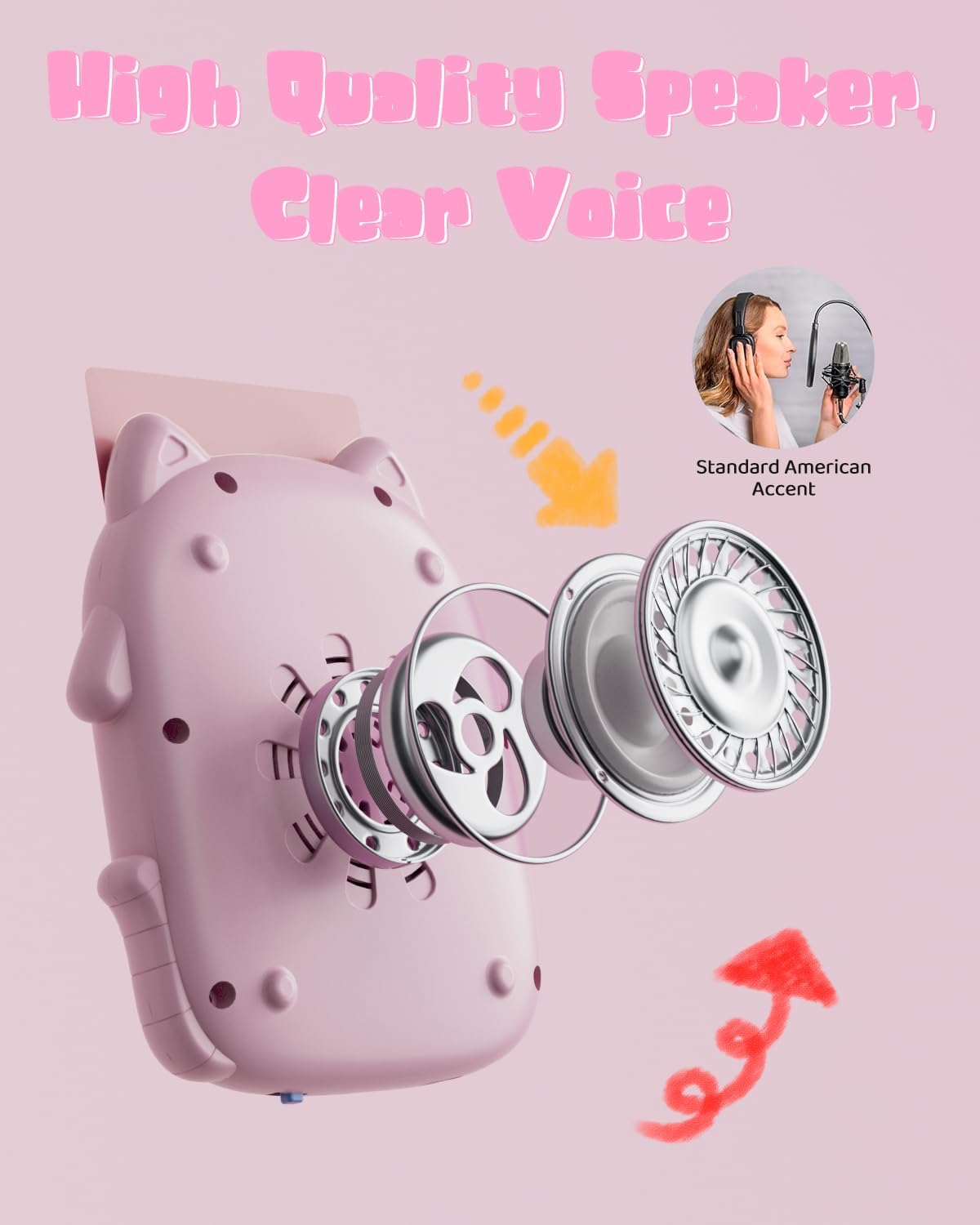 Micomlan Talking Flash Cards for Toddlers - 510 Sight Words Montessori Toys, Learning Educational Gifts, Autism Speech Therapy Toys for Age 2 3 4 5 Years Old Boys and Girls Birthday Gifts, Pink image number 6