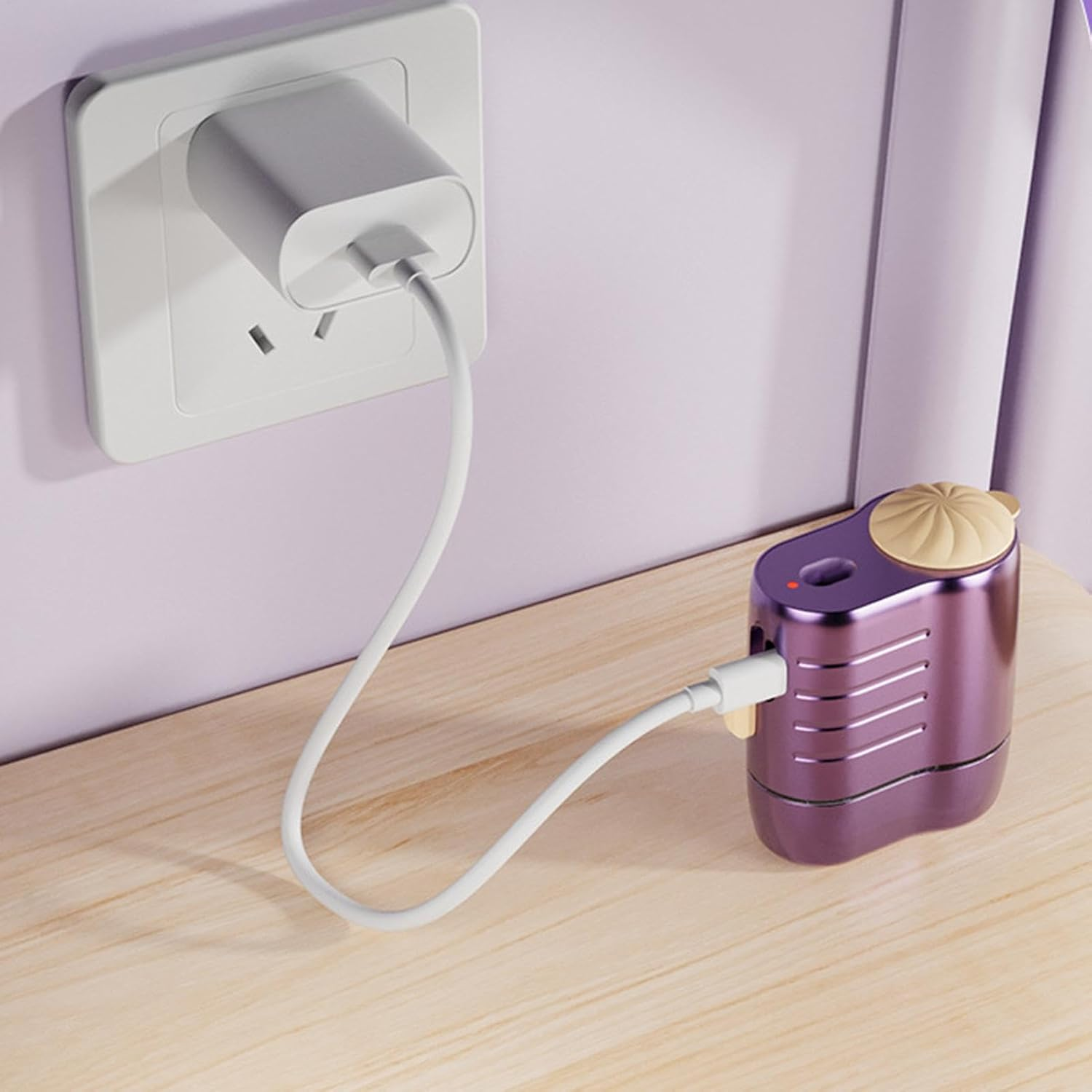 Electric Hair Oil Applicator Bottle with Red Light, Electric Scalp Massager for Hair Growth, Travel Microcurrent Scalp Massager with 3 Modes, Hair Loss Treatments for Women - Purple image number 2