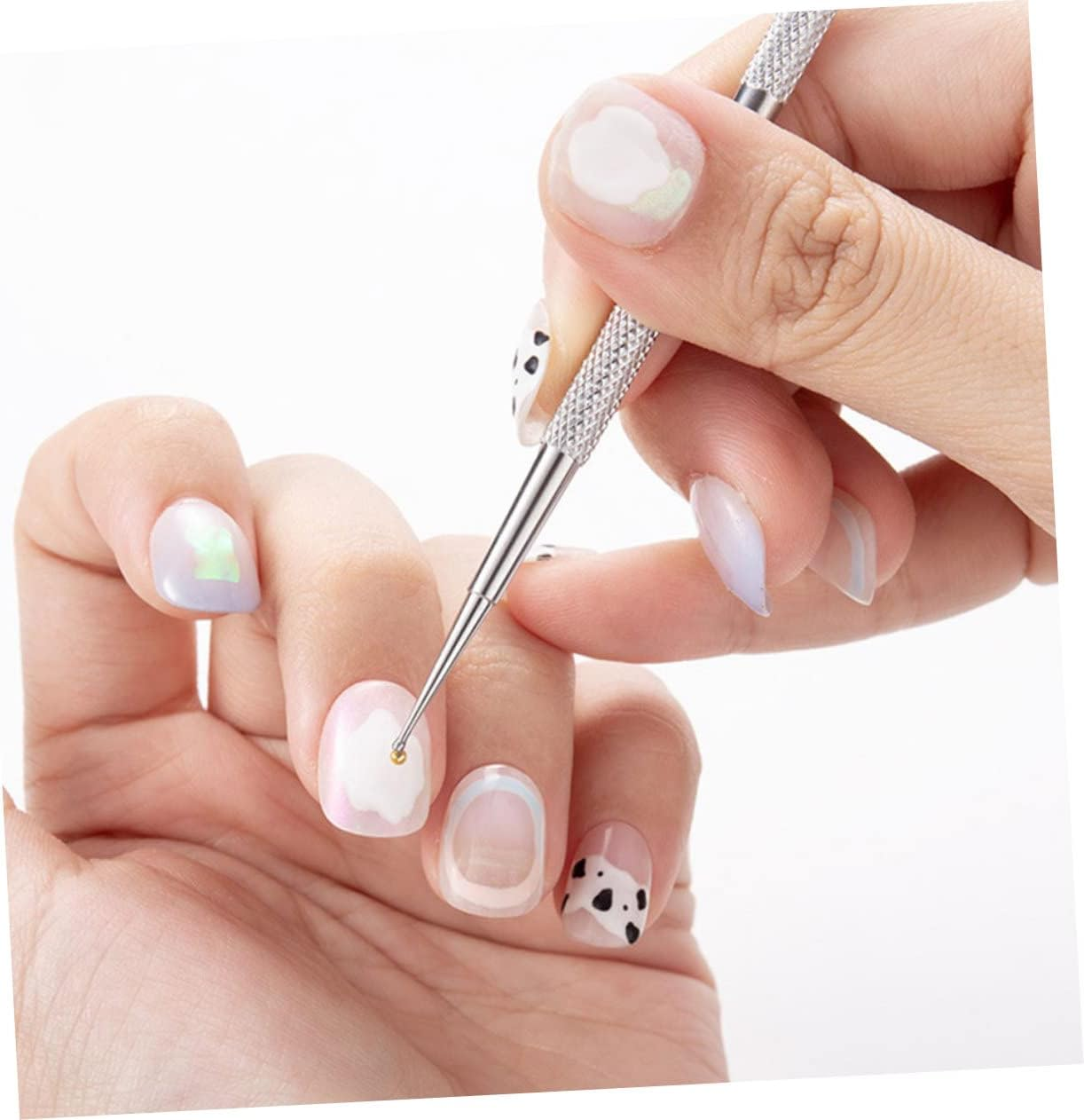 BELLIFFY 5Pcs Nail Manicure Nail Pens Diamond Art Pens Drills Master Drill Polish image number 2