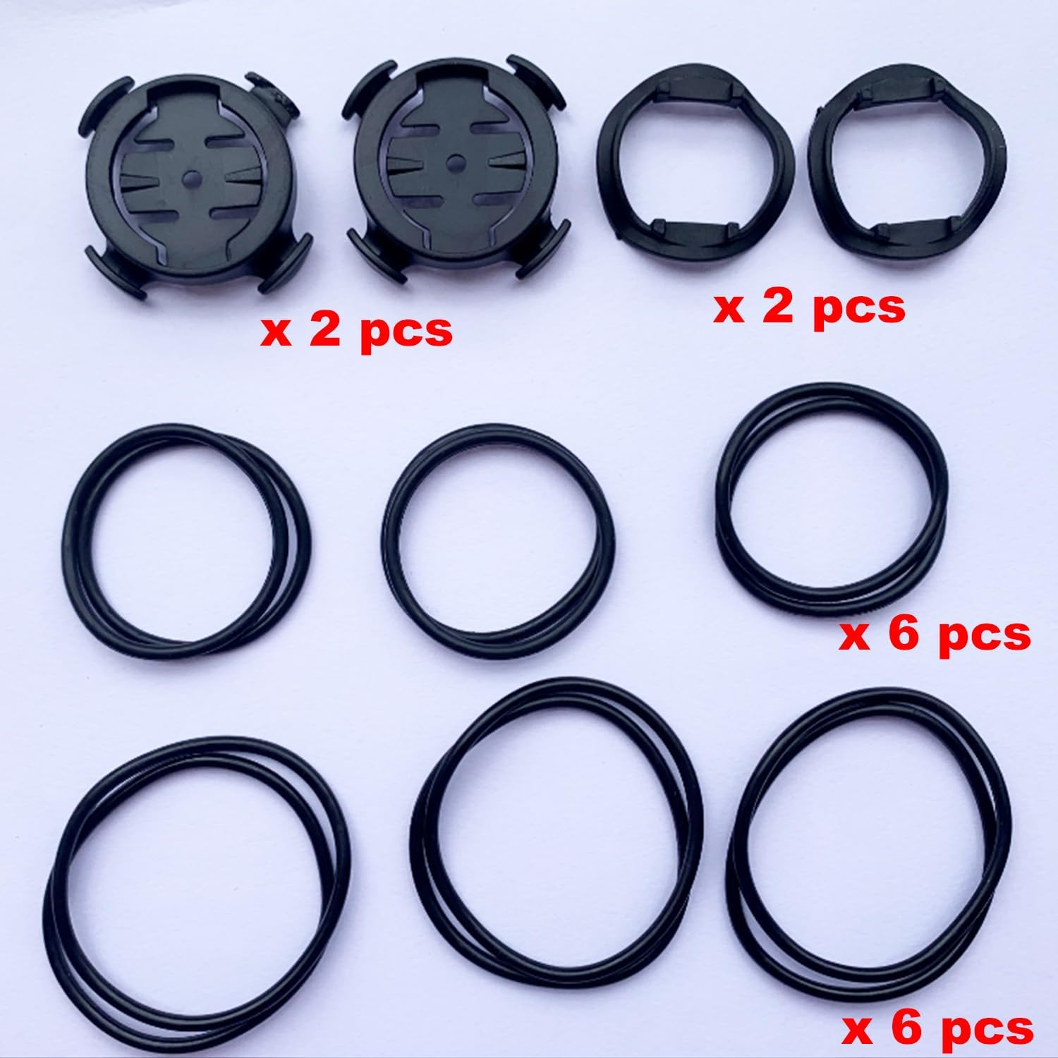 2 Sets Quarter-Turn Bike Mount Kit Compatible with Garmin Edge/Plus/Explore/Touring/Xoss G/G+ Cycling Mount Quarter Turn Edge GPS Computer Bracket Bicycle Extended Mount MTB Accessories image number 1