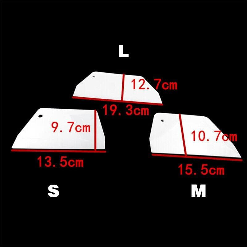 3 Pcs Dough Cutter Scraper Kitchen Tool Pastry Bowl Divider Bench Scrape Fondant, Multiple Sizes image number 3