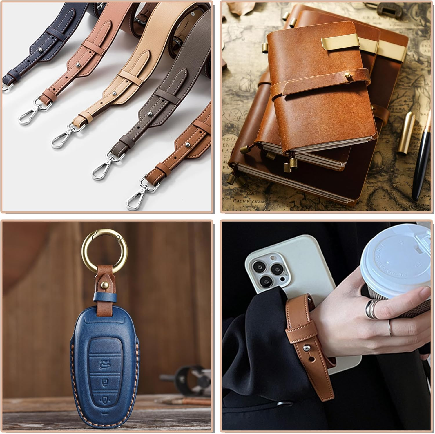 YORANYO 30 Sets 8MM round Head Button Stud for Leather Chicago Screws Spikes and Stud Leather Rivets Screws Button Rivets for Repair and Decorate Clothing Shoes Belts Bags Dog Collars (Antique Copper) image number 2