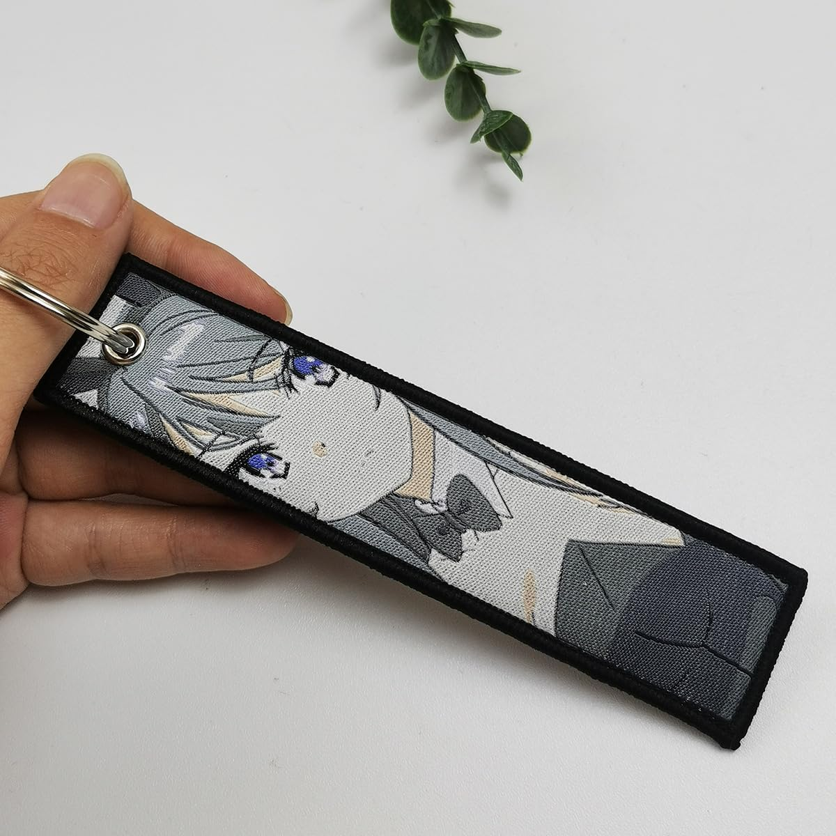 1 Pack Anime Jet Tag Keychain Tag Key Chain Embroidered - EDC for Motorcycles, Scooters,Atv,Car and Anime Gifts image number 3