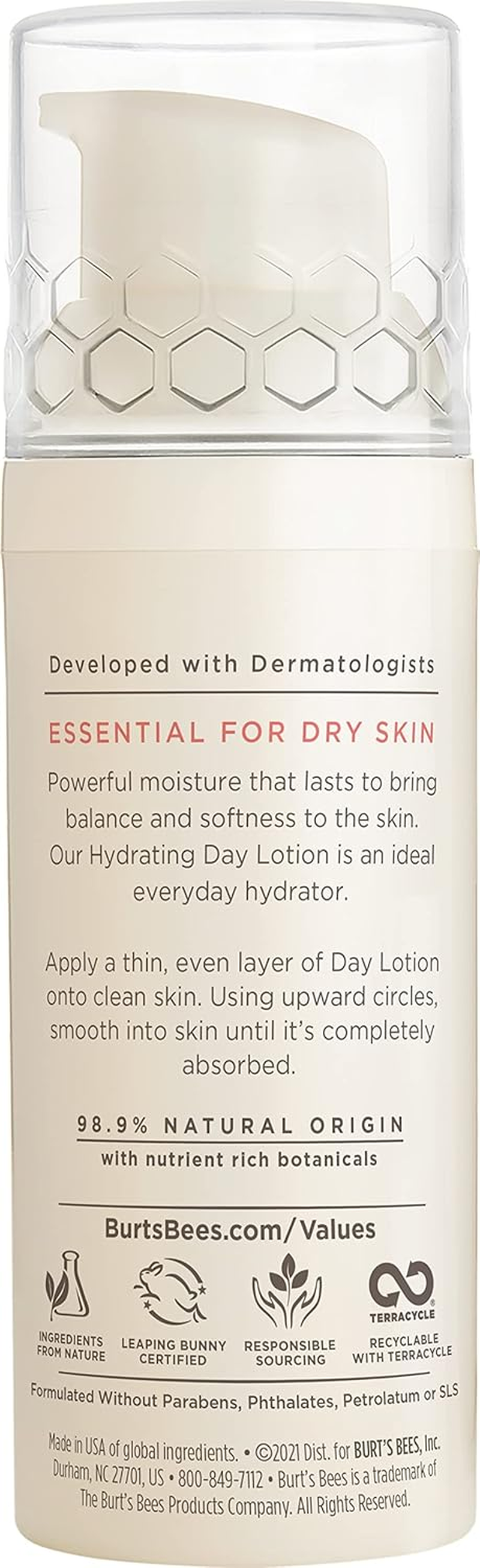 Truly Glowing Day Lotion - Dry Skin by Burts Bees for Unisex - 1.8 Oz Moisturizer image number 6