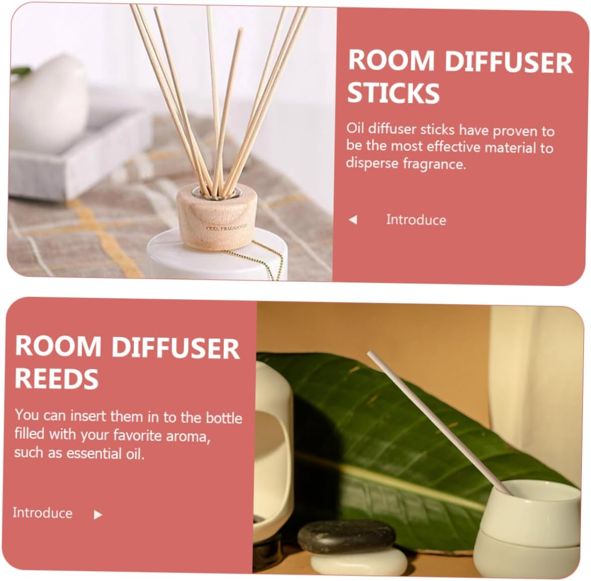 Outanaya 100Pcs Diffuser Essential Oil Sticks Aroma Supply Room Supply Replacement Household Aroma Sticks Convenient Aroma Reeds Fragrance Sticks Rattan Replacement Stick Dedicated image number 1