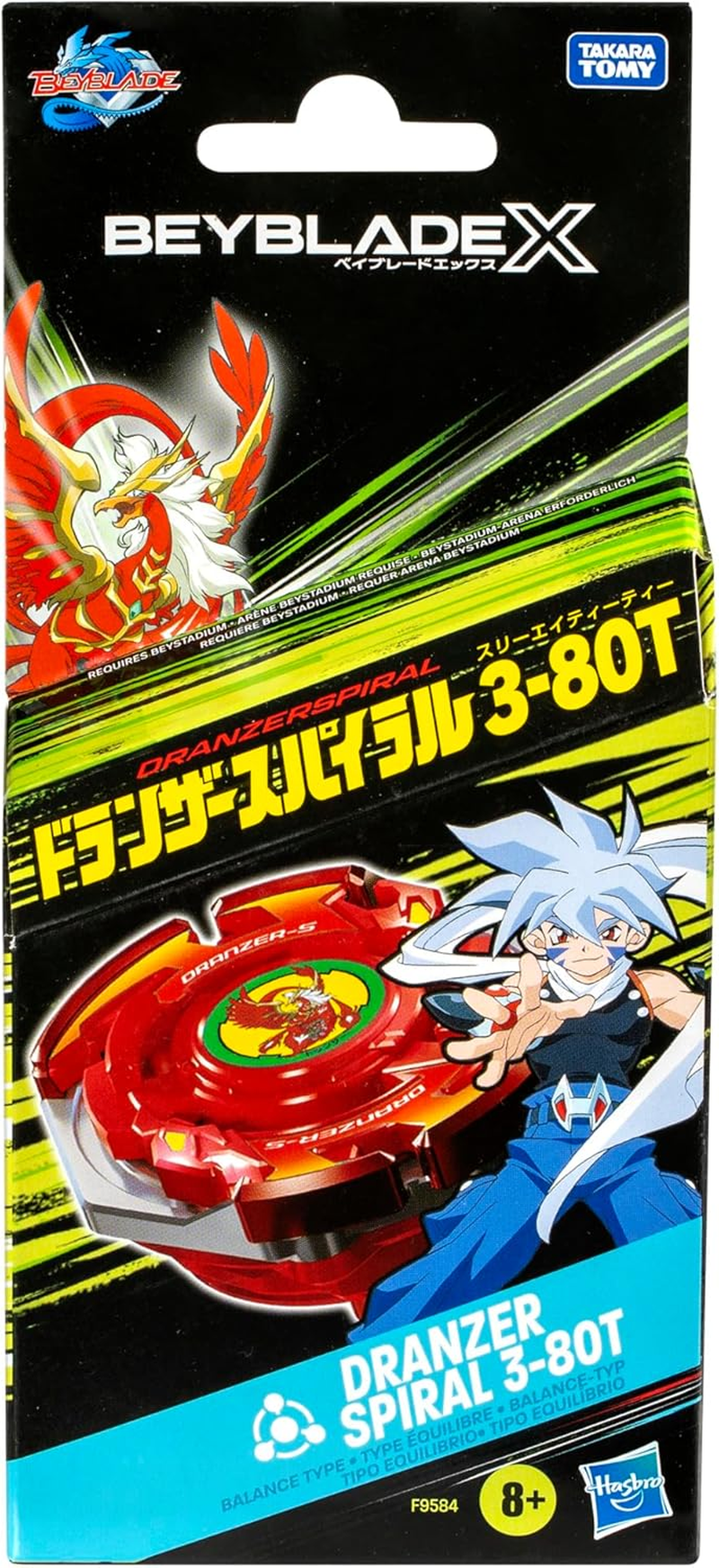 Beyblade X Dranzer Spiral 3-80T Anniversary X-Over Balance Type Right-Spinning Top and Launcher; Battling Top Toys for 8 Year Old Boys and Girls image number 4