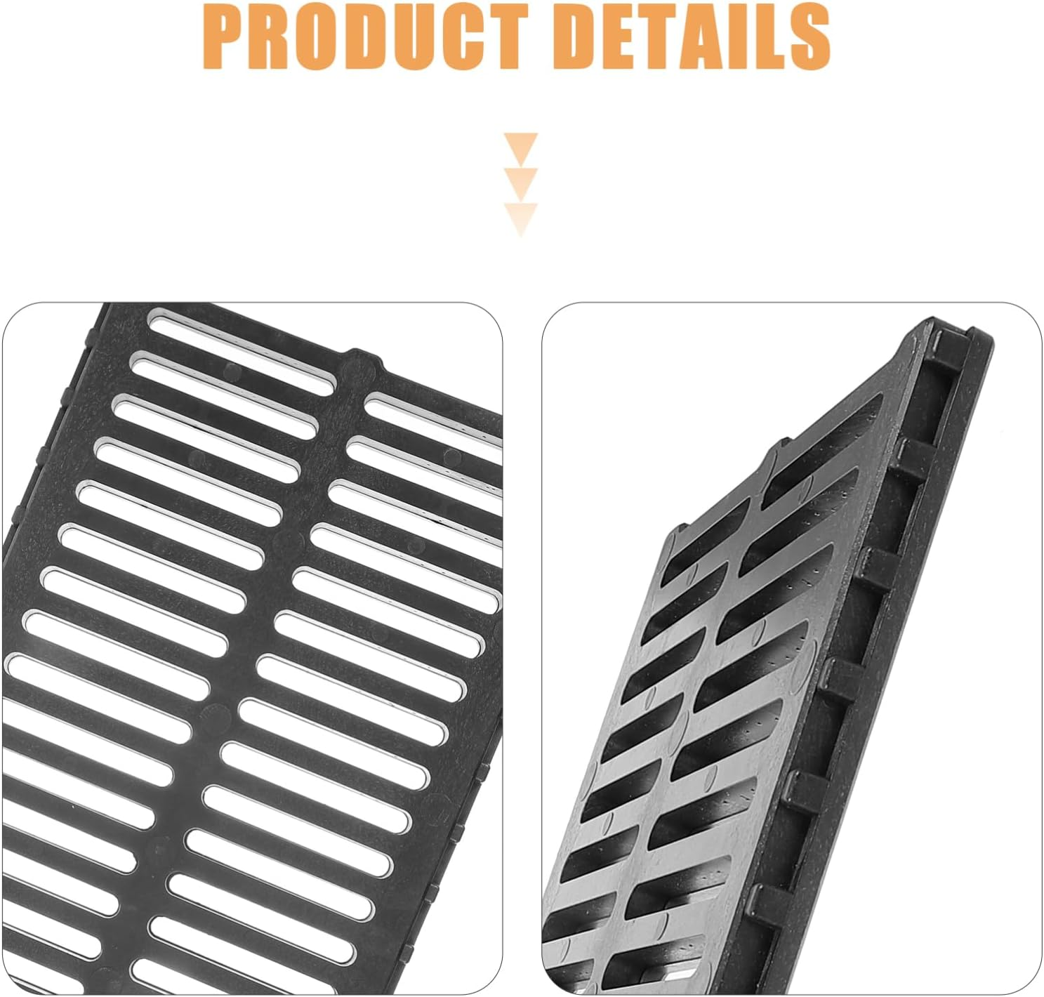 CAXUSD Outdoor Drain Grate Plastic Trench Cover Replaceable Sewer Accessory for Urban Drainage Sturdy and Easy to Install Thickness image number 1