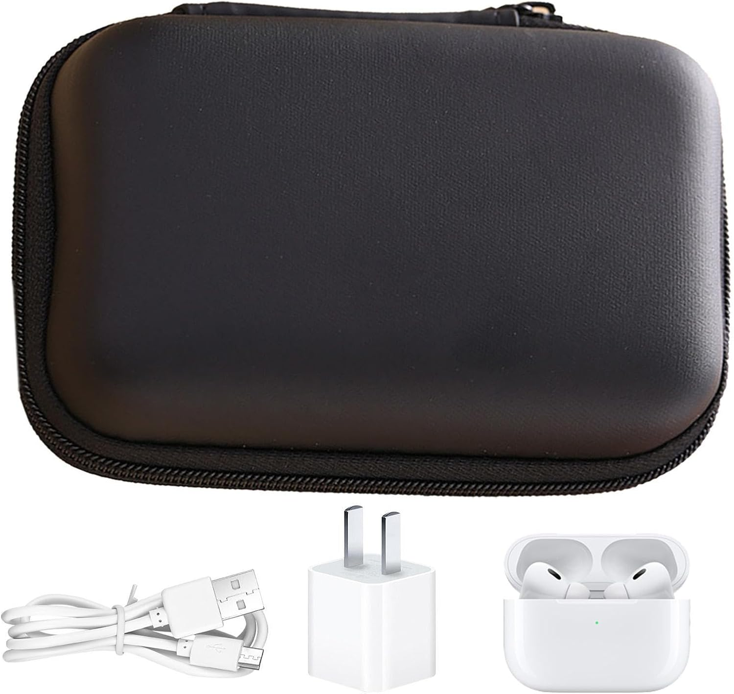 Electronic Organizer Case - 10X7Cm Cord Holder Travel Bag, Small Gadget Pouch, Data Cable Organizer | Chargings Case Earphone Bags Zippered Pocket for Men Women and Daily Office Use, Pink, Refer To