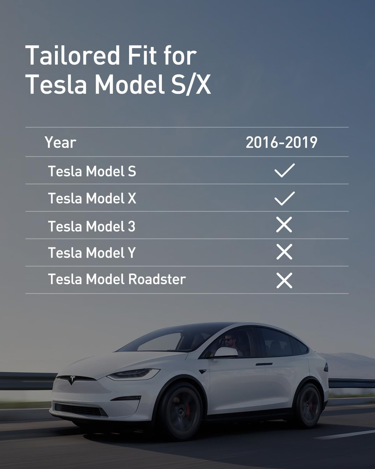 Creekt Wireless Charger for Model S X 2016-2019 |Qi-Certified Car Phone Charging Pad |Custom Fit Interior Center Console Accessory |Oem-Style for Model S for Model X 2016 2017 2018 2019