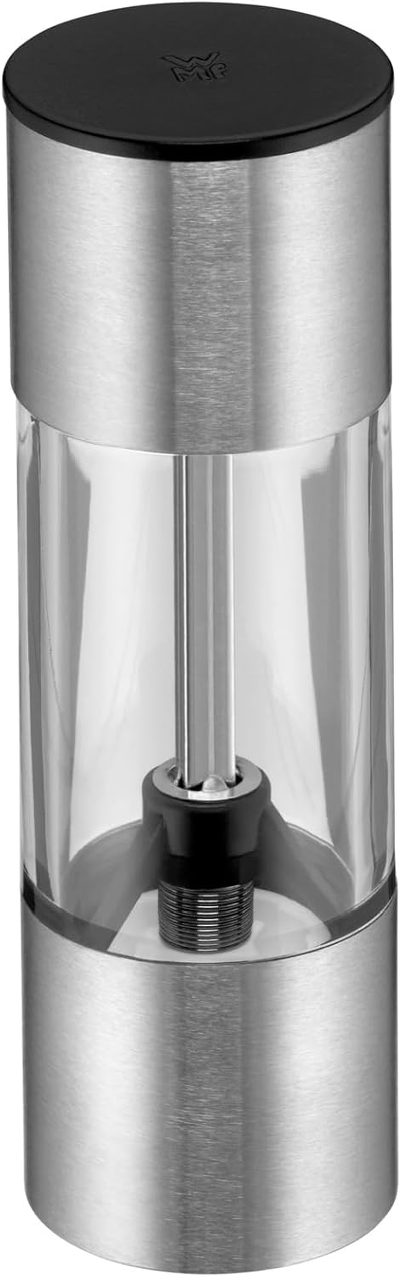 WMF Mini Spice Mill with a Ceramic Grinder for Salt, Pepper, Dried Herbs, Cromargan Stainless Steel Mill, Acrylic, Height 11 Cm image number 6