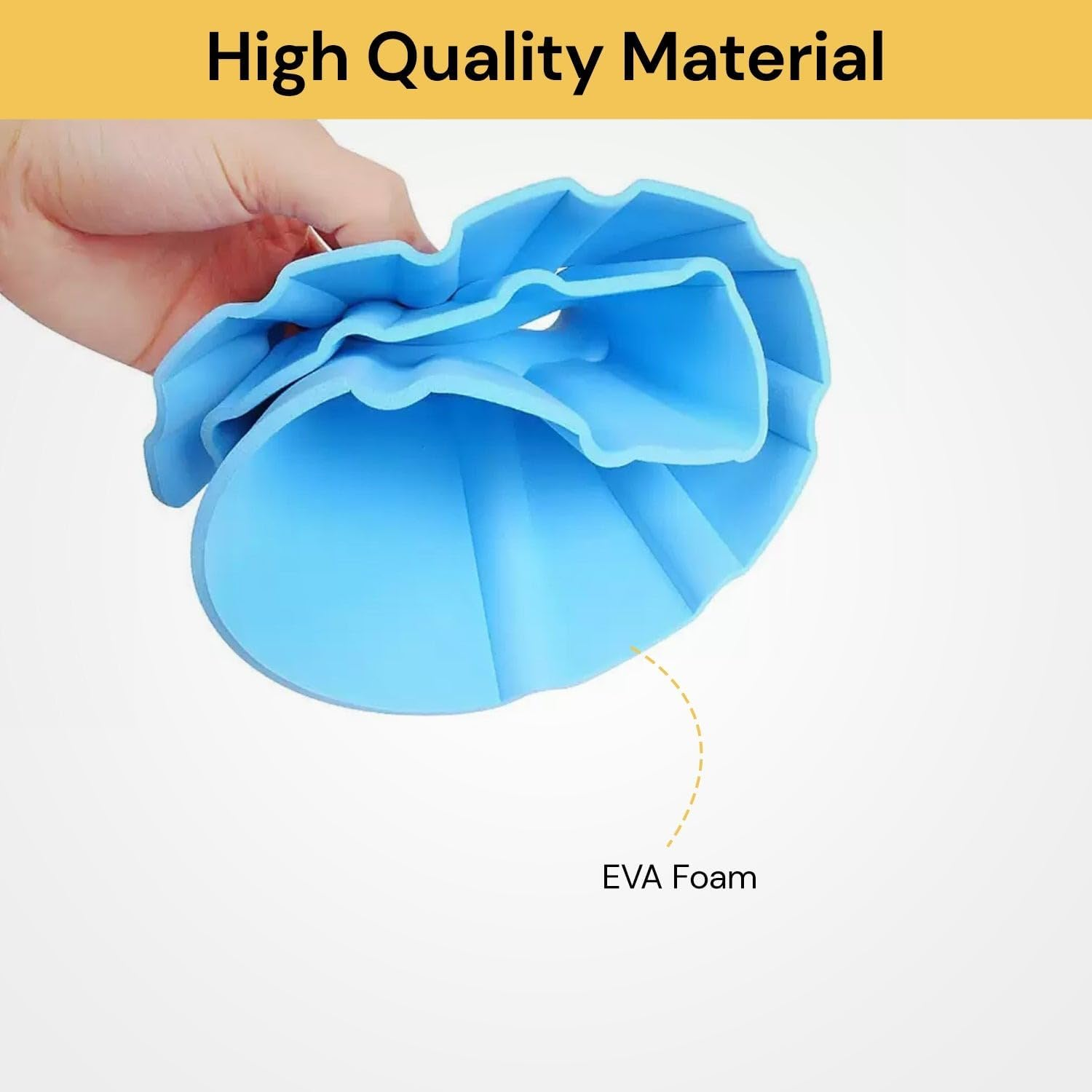 EZONEDEAL Adjustable Safe Soft Bathing Baby Shower Hair Wash Cap for Children, Baby Bath Cap Shower Protection Shield for Eyes and Ear Care, Bathing Baby Bath Cap, Adjustable Visor Hat for Toddler, Baby, Kids, Children, Shampoo Shower Bathing Protection Bath Cap (Yellow) image number 5