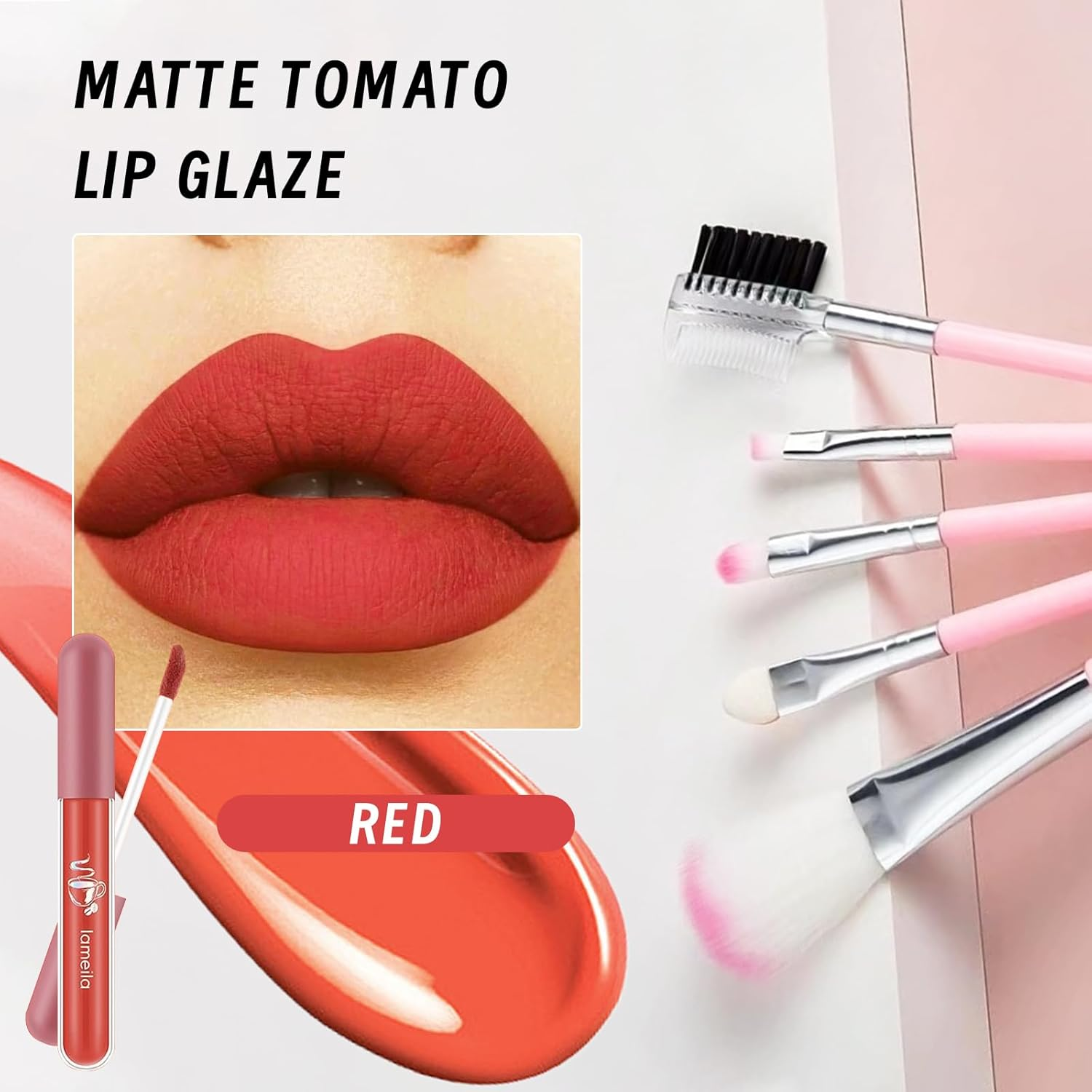 YBUETE Makeup Set Kit for Women Girls Teens, Makeup Present Set, Includes 9 Color Eyeshadow, Counter Stick, Foundation, Eyebrow Pencil, Eyeliner, Mascara, Lip Gloss, 5Pcs Brushes, Sponge image number 3