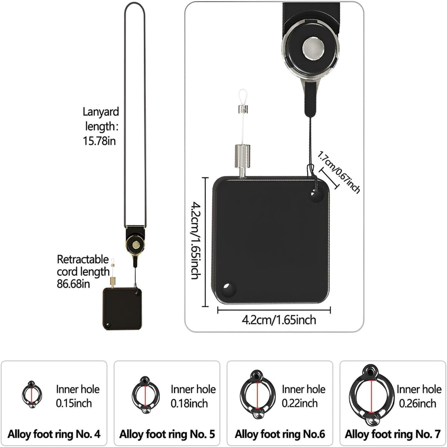 Liahelianx Parrot Foot Rope - Metal Auto-Retractable Parrot Leg Chain for Flying Training | Chewable Bird Ankle Accessories for Conures Lovebird Finches Cockatiels Macaws Parakeet image number 1