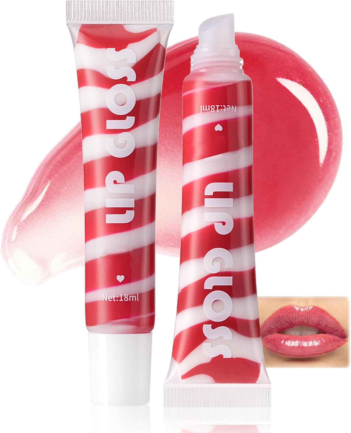Hydra Moisturizing Lip Gloss-Lightweight Gloss，Long Lasting Non-Sticky， Colored Moisturizing Hydrating, Lip Makeup 18Ml # 01