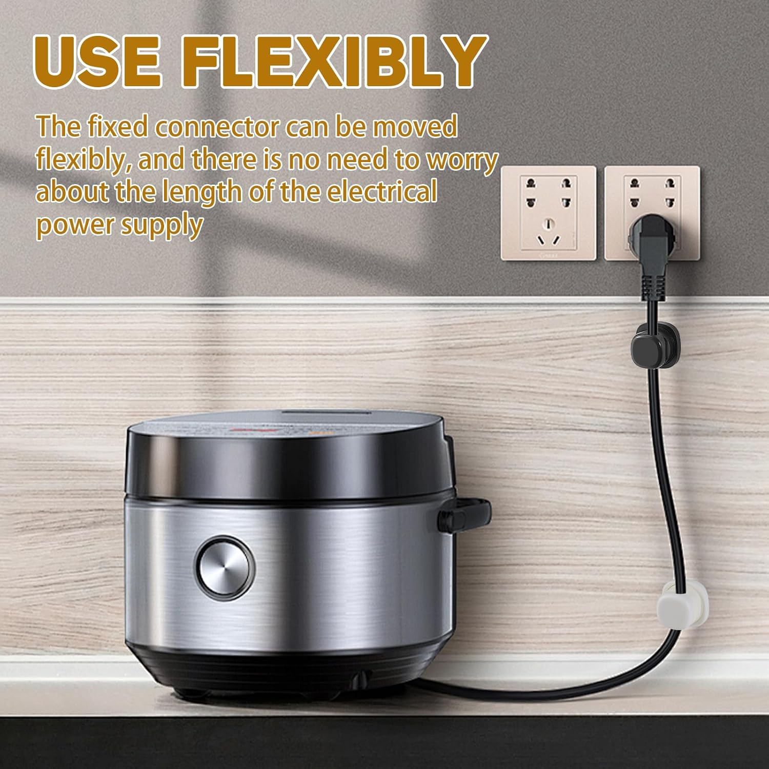 360&deg; Rotatable Cable Organiser 6Pack - ABS Spring Cord Clips, Acrylic Adhesive Cable Holder, Desk Management under Desk, Compact Tidy for Room Office Usb/Charging Wires (Black and White Combination) - Black And White Combination image number 6