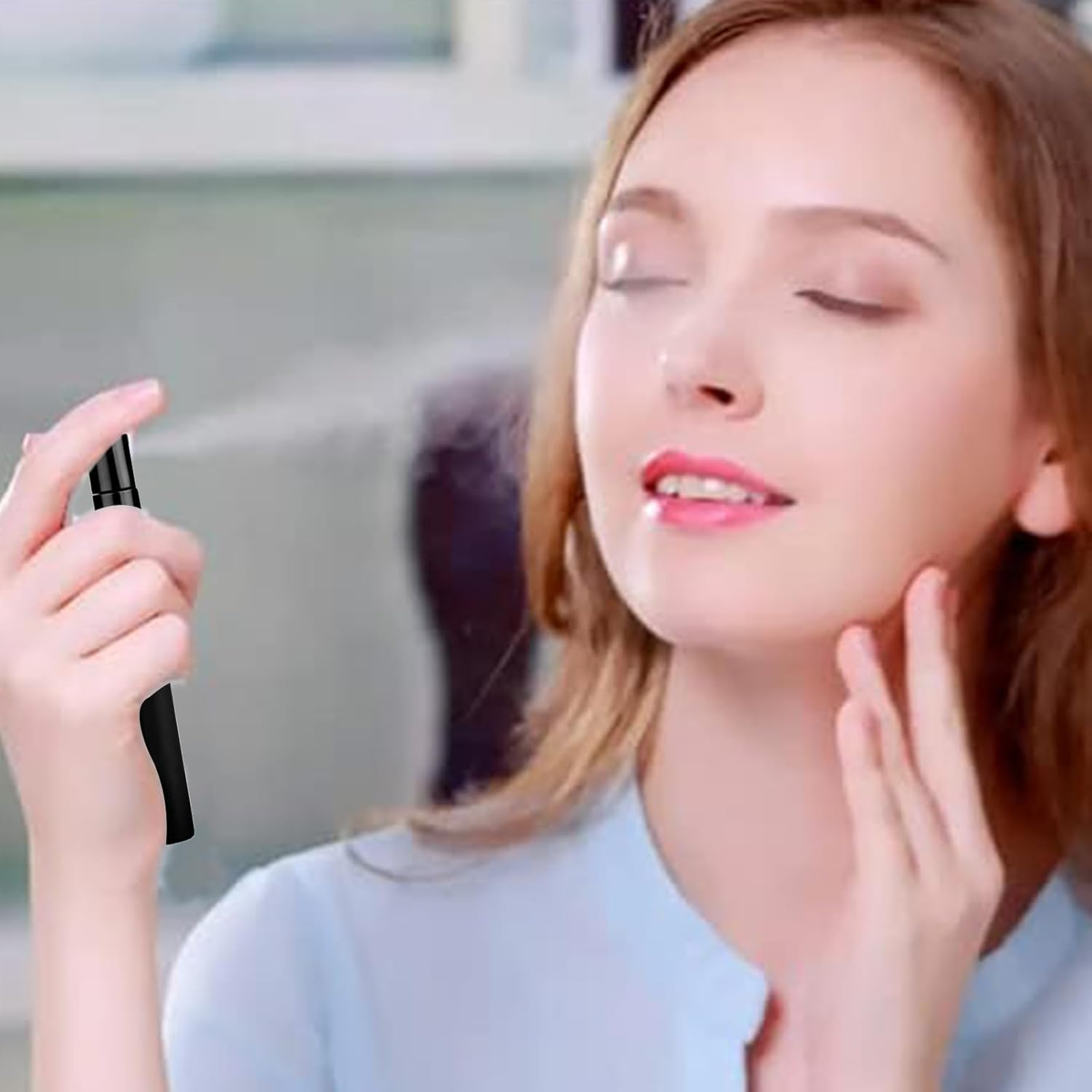 Mini Refillable Perfume Bottle - Frosted Bottle, Pocket Atomizer | 5Ml/10Ml Compact Mist with Leakproof Cap, Refillable Fragrance Spray for Purse or Daily Carry-On Use on The image number 6