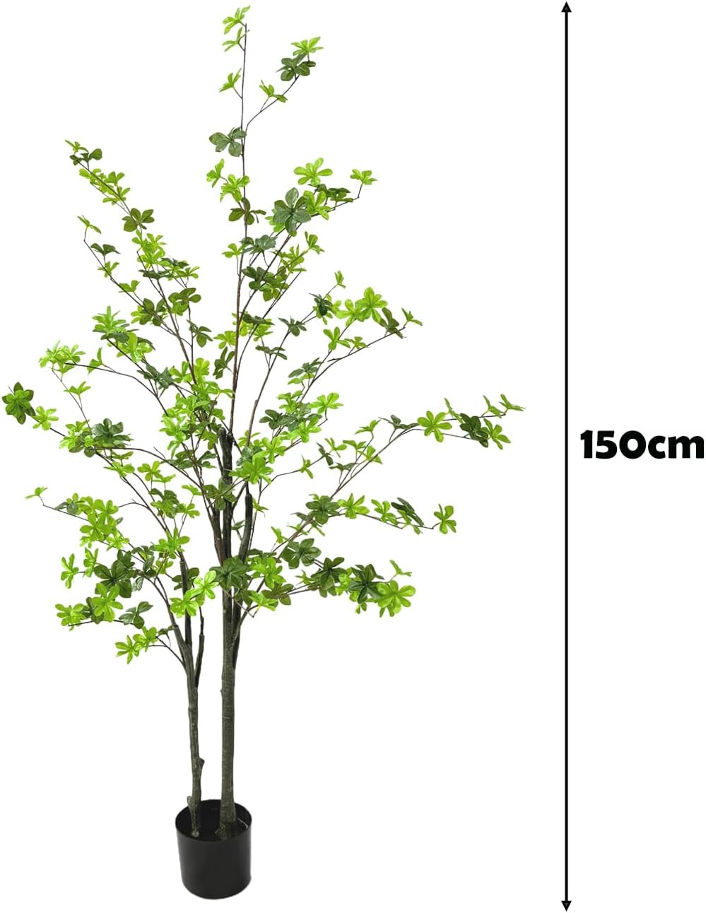 Artificial Plants 150Cm Pieris Japonica Tree Faux Indoor Plant Fake Potted Artificial Outdoor Plants for Living Room, Office, Home D&eacute;cor(5Ft) image number 3