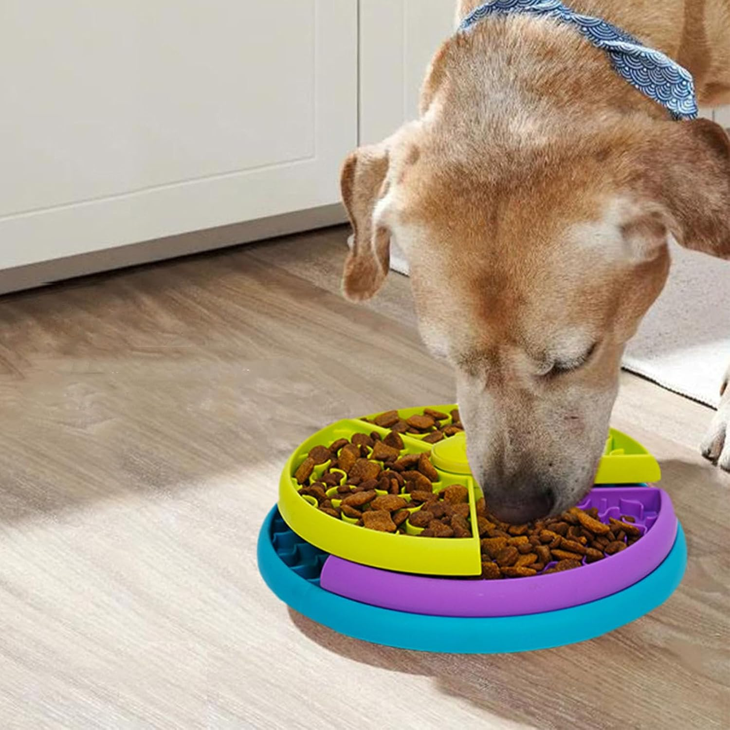 Esenlong Slow Feeder Dog Bowl Eat Interactive Feeder with Non-Slip Feet image number 5
