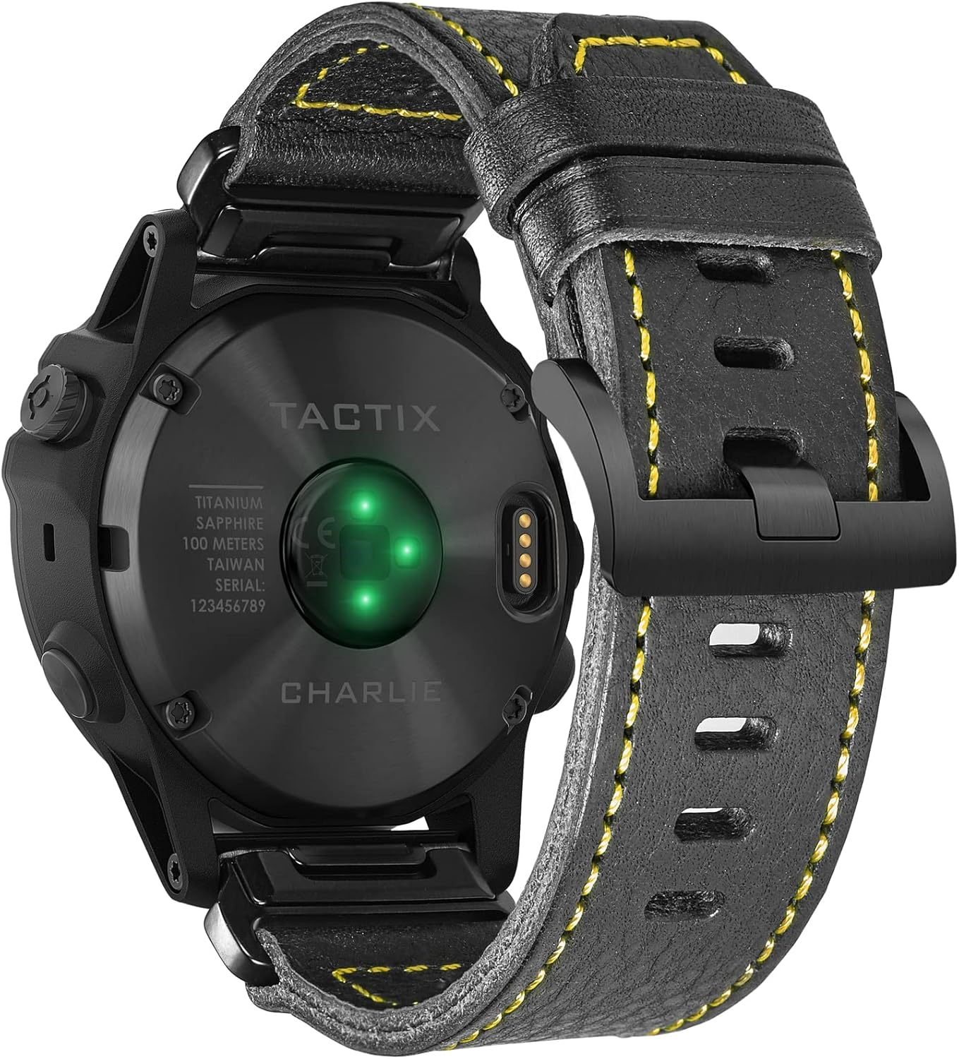 Compatible with Garmin Watch Band, Genuine Leather Watch Band, Retro Vintage Strap for Fēnix/Forerunner/Vivoactive/Approach/Marq/Quatix/D2 Series Tough Replacement Band