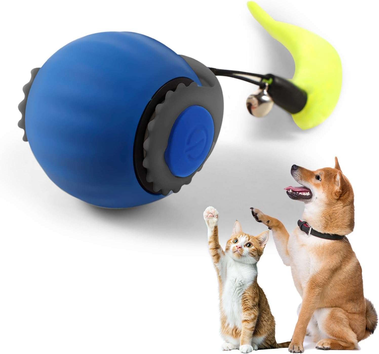 Cat Toy Speedy Tail 2.0, 2025 Upgrade Interactive Cat Toy Ball, Cat Toys for Indoor Cats, Smart Automatic Rolling Dog/Cat Toys Motion Activated Rechargeable Blue image number 3