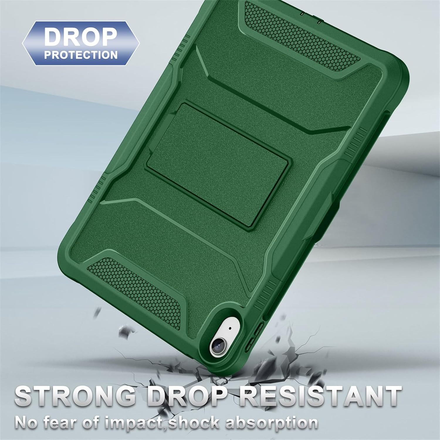 Soke Case for Ipad (A16) 11Th Generation 11-Inch 2025, Ipad 10Th Generation 10.9-Inch 2022, with Built-In Screen Protector and Kickstand, Rugged Full Body Protective Cover - Alpine Green image number 4