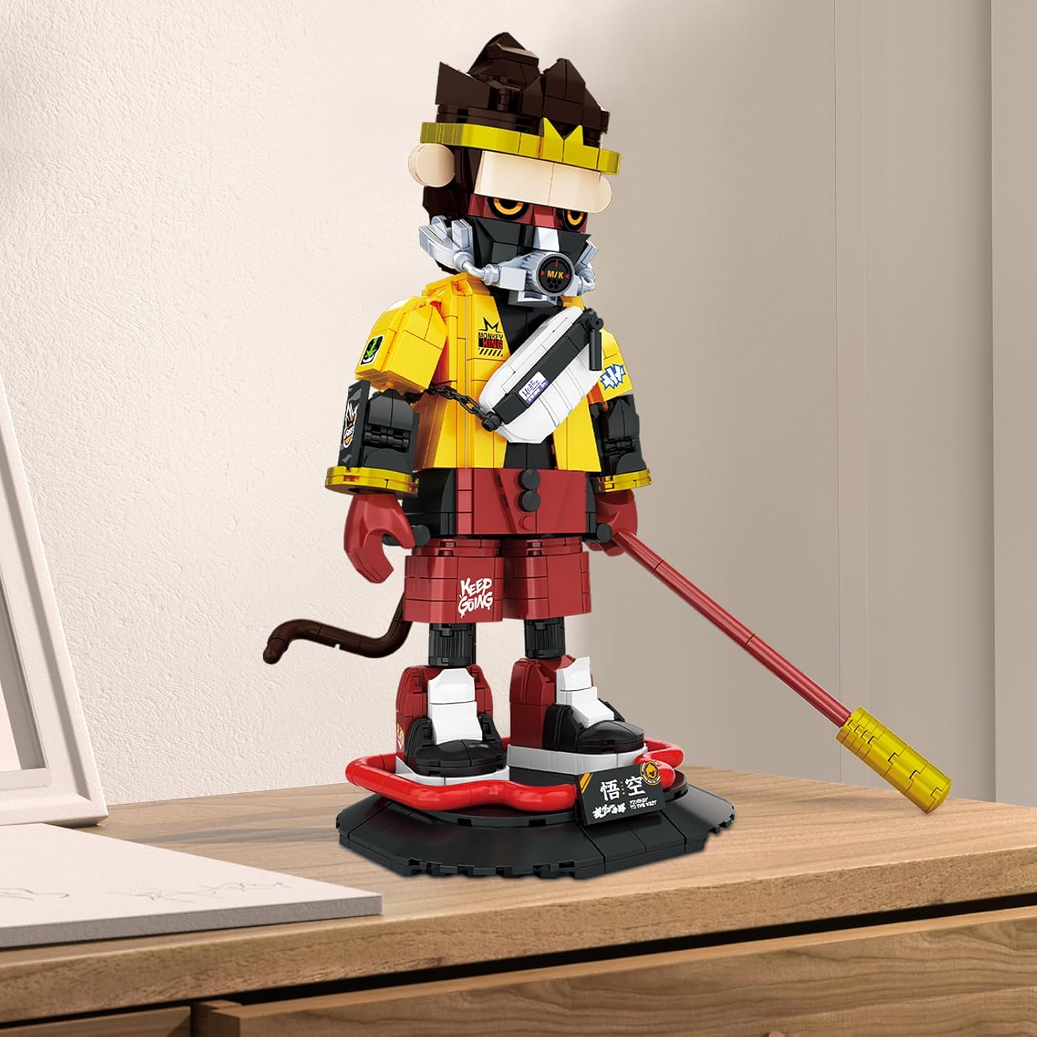 Jmbricklayer Monkey Mech Toy Building Set for Adults 70139, Cool Monkey King Warrior Mecha Model Kit, MOC Classic Collectible Art Mythical Figure Toy Model, Ideal Gifts for Adults and Kids Age 14+ image number 1