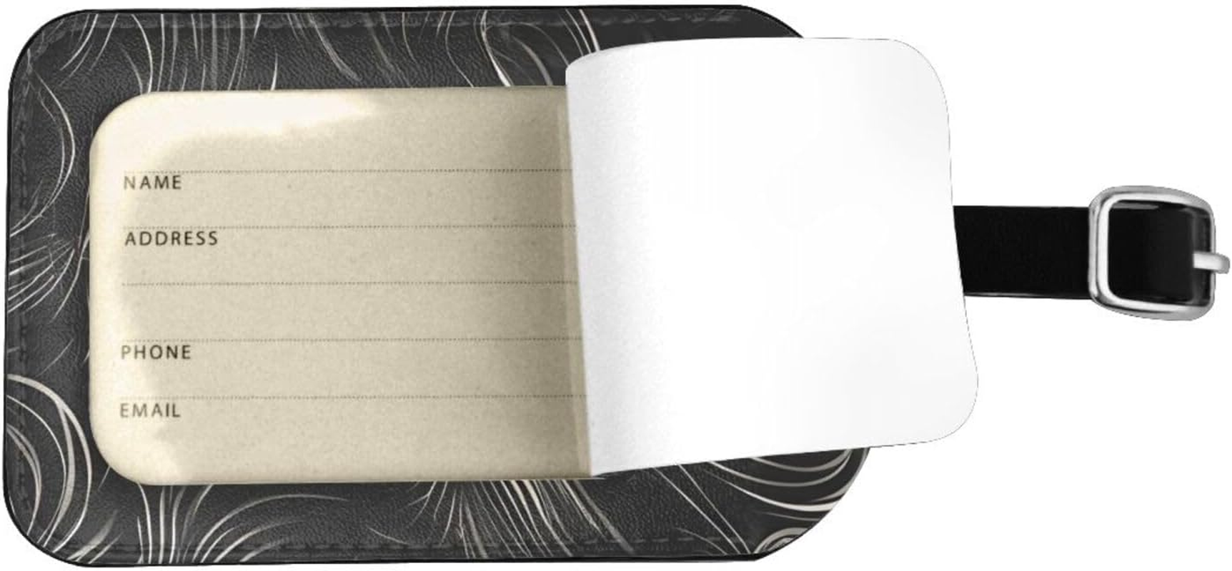 Modern Print Elegant Tag Stylish Tag Luggage Tag 4.3 X 2.76 Inch for Suitcases Travel Bags image number 3