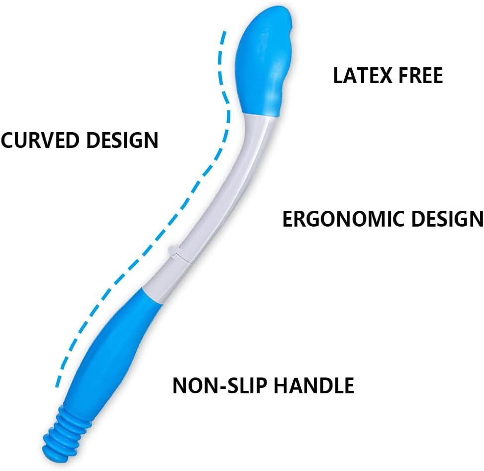 Foldable Long Reach Comfort Wiper - Bottom Wiping Aid - Butt Wiper Self Wipe Assist Toilet Aids Wand - Daily Living Bathroom Aid for Limited Mobility image number 3