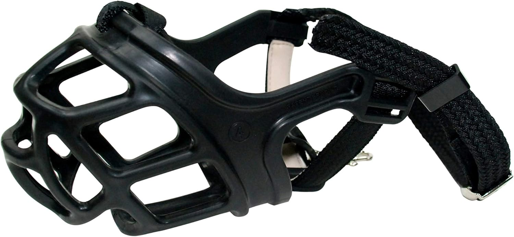 Zeus Alpha TPR Muzzle for Large Dogs, Comfort Fit Design Prevents Biting, Barking and Chewing, Black image number 2
