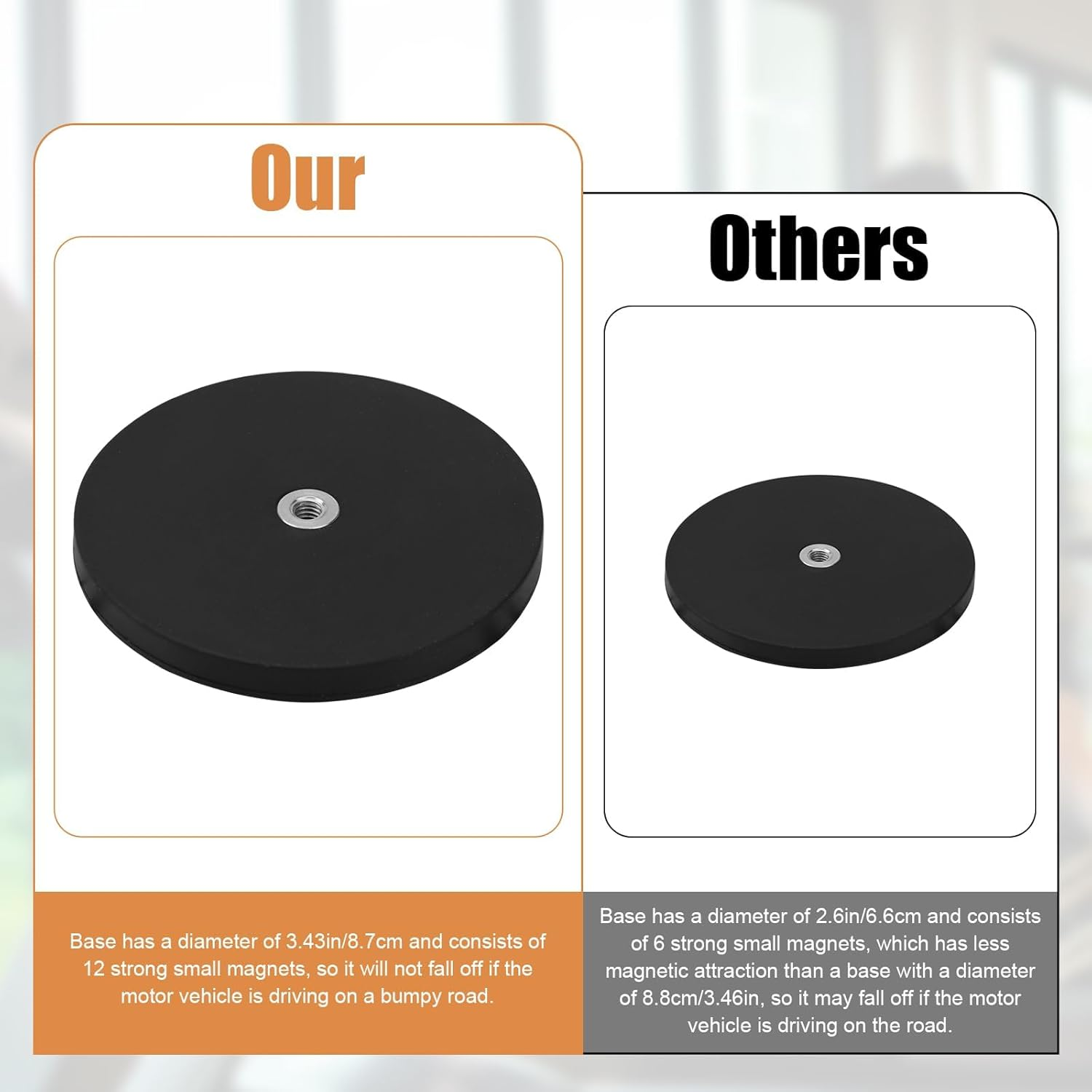 Magnetic Cup Holder, 304 Stainless Steel Magnetic Cup Caddy for Tractor Mower Truck Car Fridge,Magnet Can Holder on Metal Surface image number 4