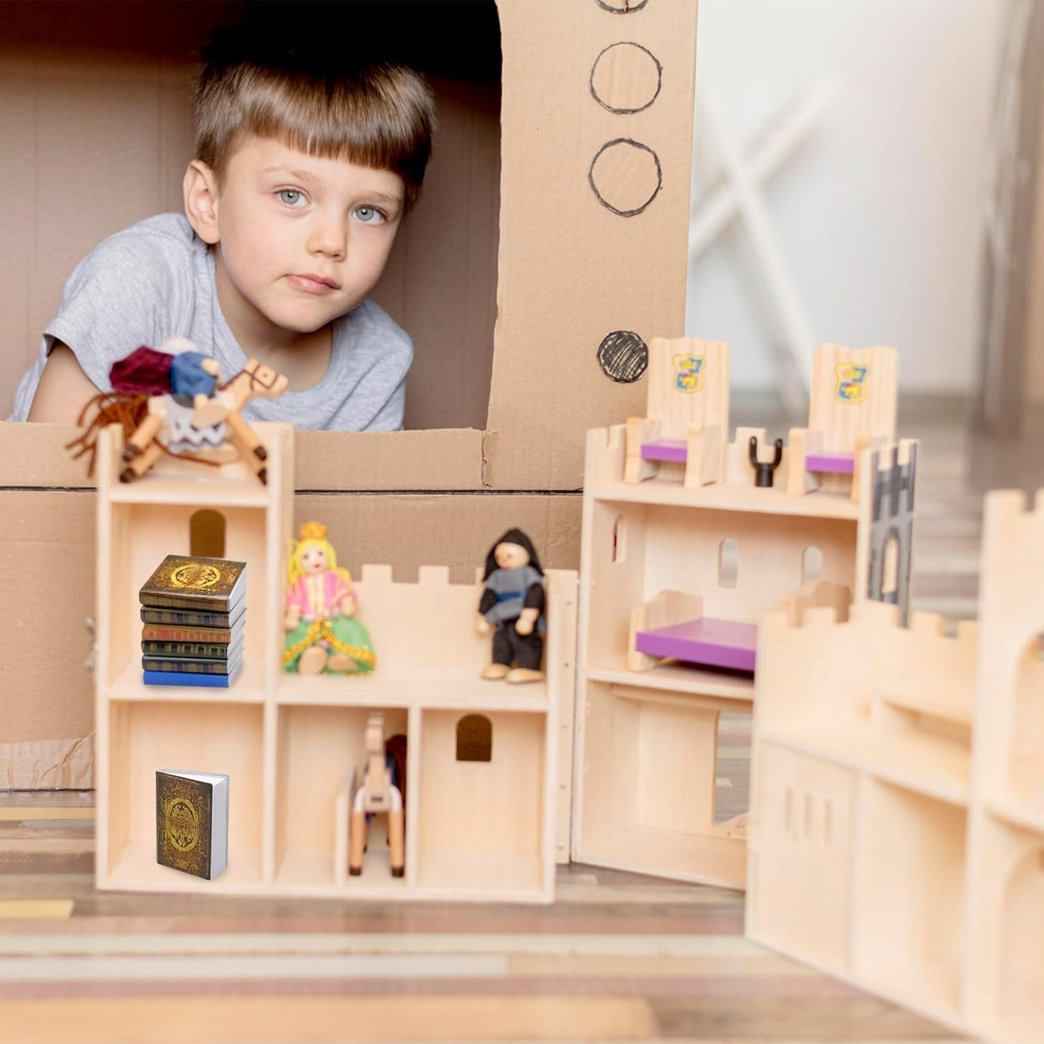 CONEHOY 110 Pcs 1: 12 Scale Miniatures Dollhouse Books Mini Dollhouse Books Model Miniature Dollhouse Accessories Decoration for DIY Projects Dollhouse Boys Girls Toy Supplies image number 2