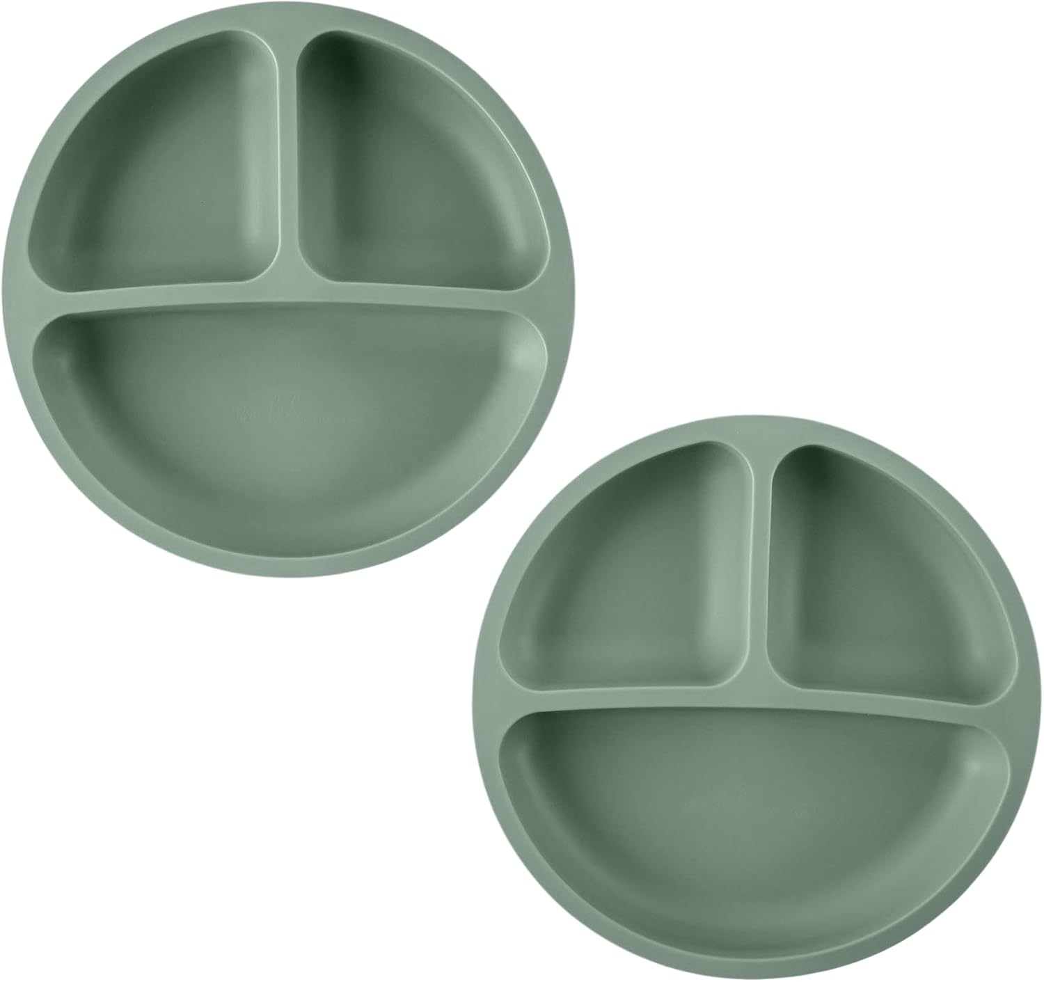 2 Piece Silicone Suction Plates for Babies & Toddlers - 2 Piece Divided Baby Feeding Dish Set, Unbreakable & Travel-Friendly image number 5