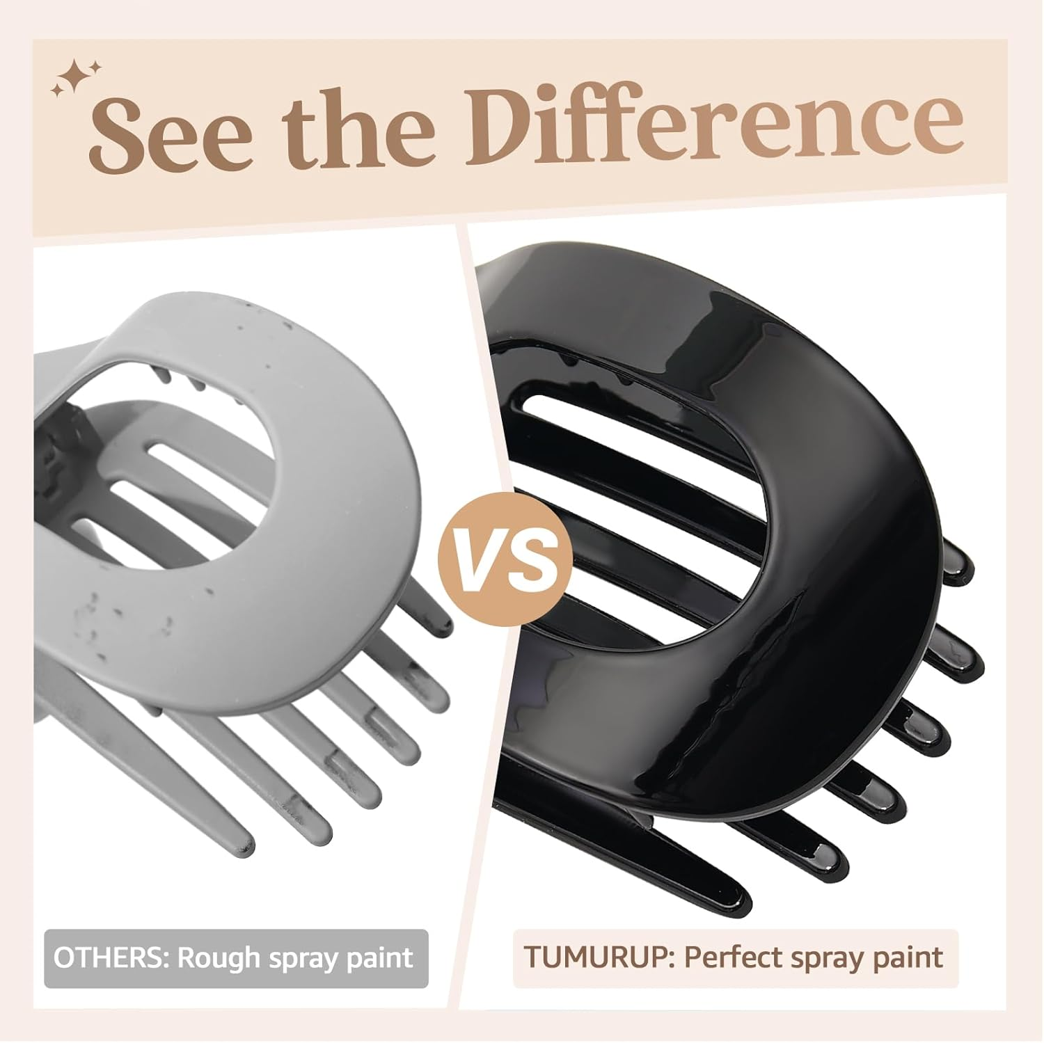 Tumurup Flat Hair Clips for Women &ndash; 5 Pack Large Hair Claw Clips for Thick & Thin Hair, Strong Hold Noslip Grip for All Hair Textures Accessories Women and Girls, Leopard Print image number 5