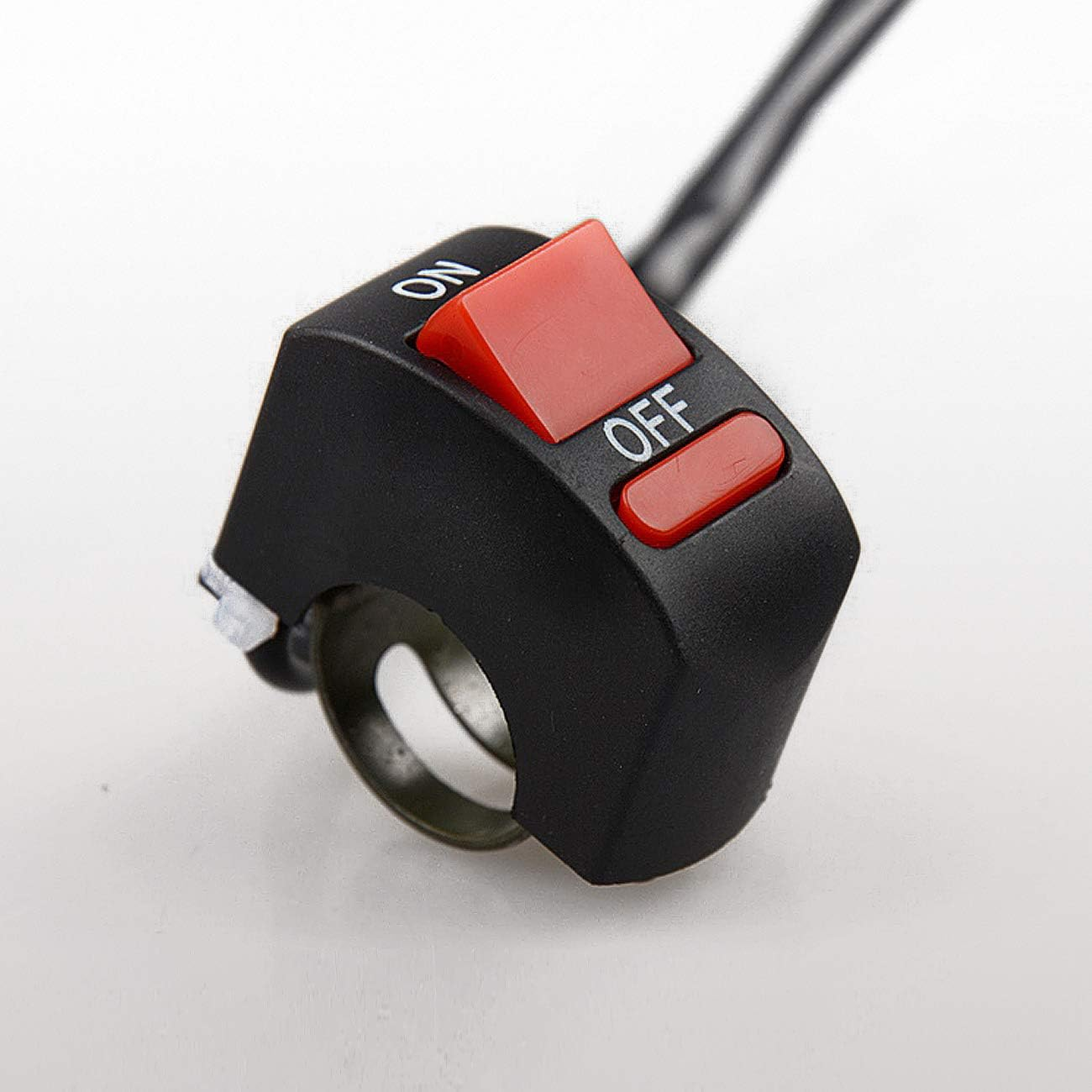 Motorcycle Light Handlebar Switch with on off Button Push Button Bicycle Motorcycle Tuning Part Toggle Switch for U5 U7 U2 LED Headlight Scooter Electrombile image number 5